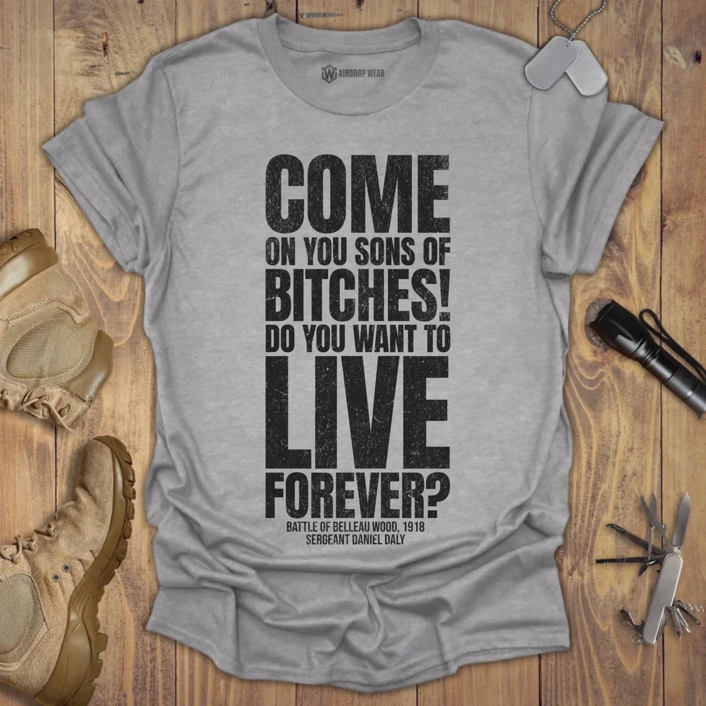 Come On T-shirt Sport Grey