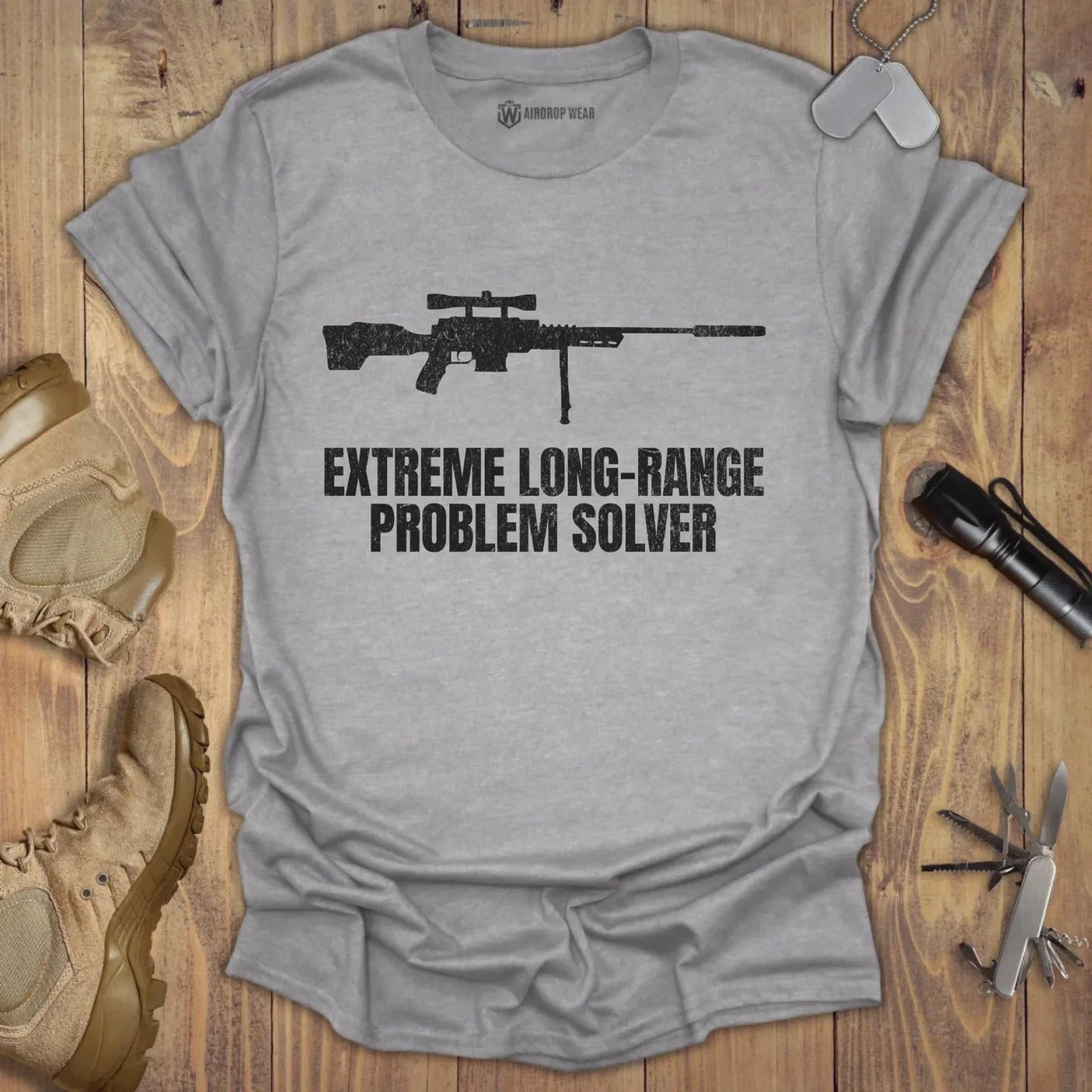 Problem Solver T-shirt Sport Grey