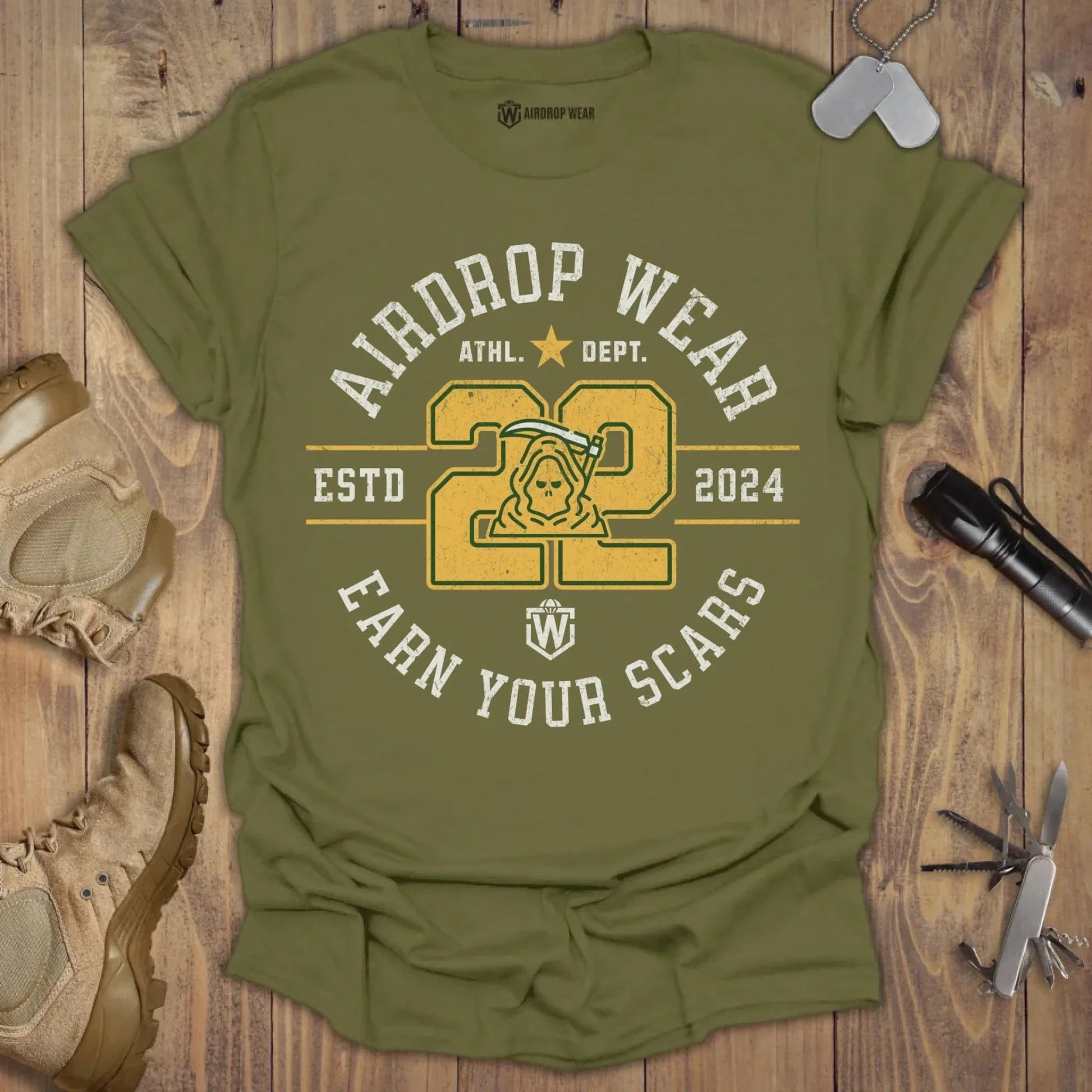 AW Signature Athletic Department T-shirt Military Green