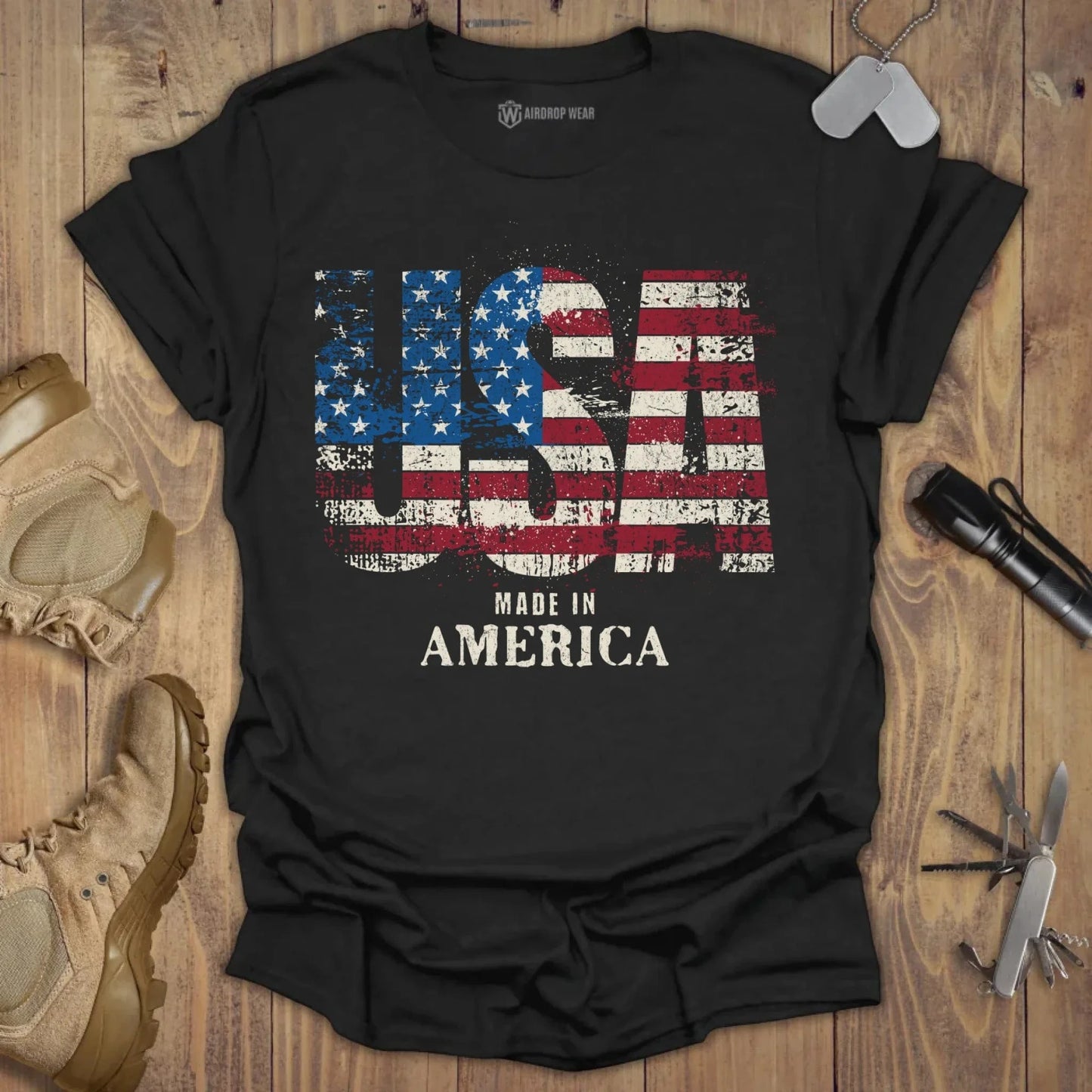 Made In America T-shirt Black