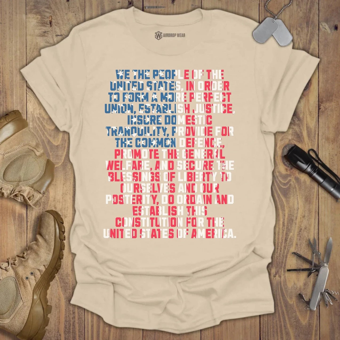 We The People T-shirt Sand