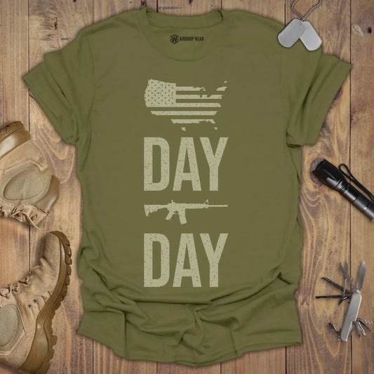 Sunday Gunday T-shirt Military Green