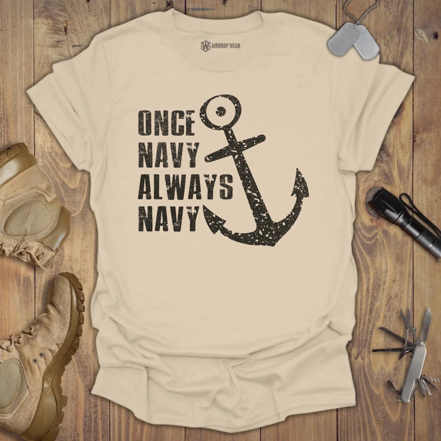 Always Navy T-shirt Sand