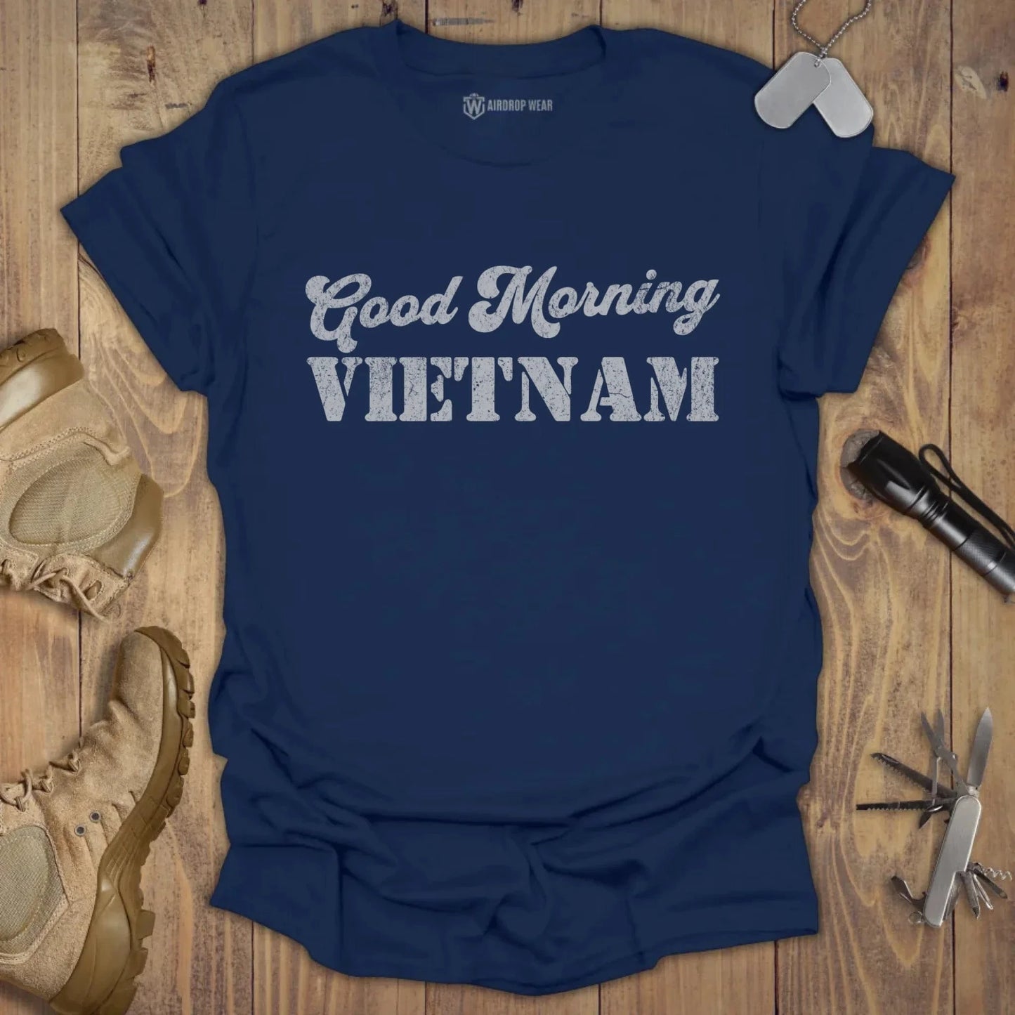 Good Morning Vietnam T-shirt Navy