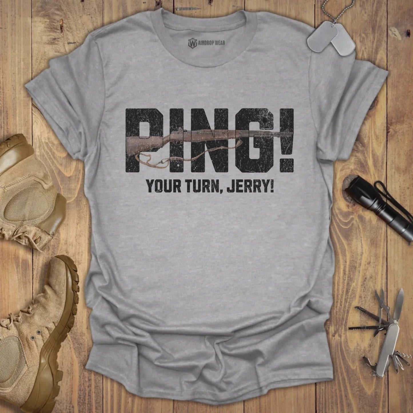 PING! T-shirt Sport Grey