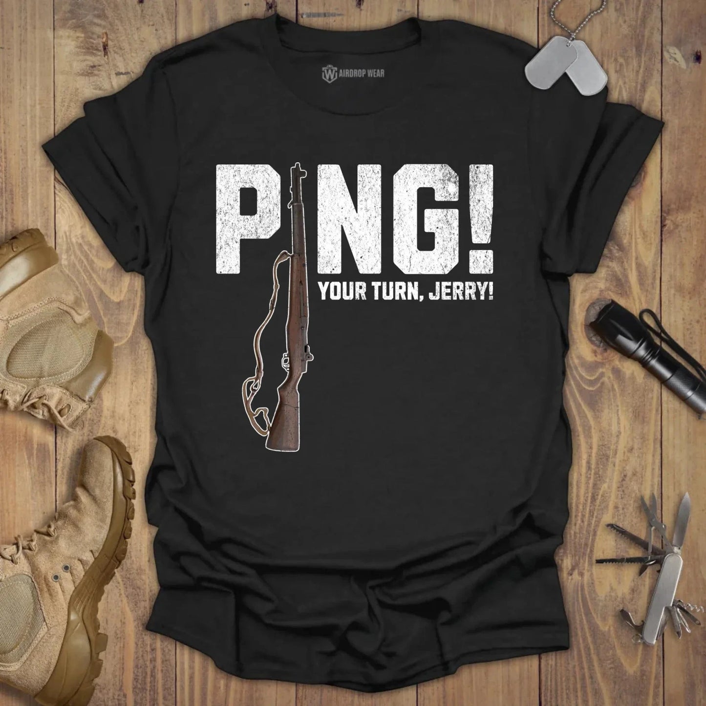 PING! T-shirt Black