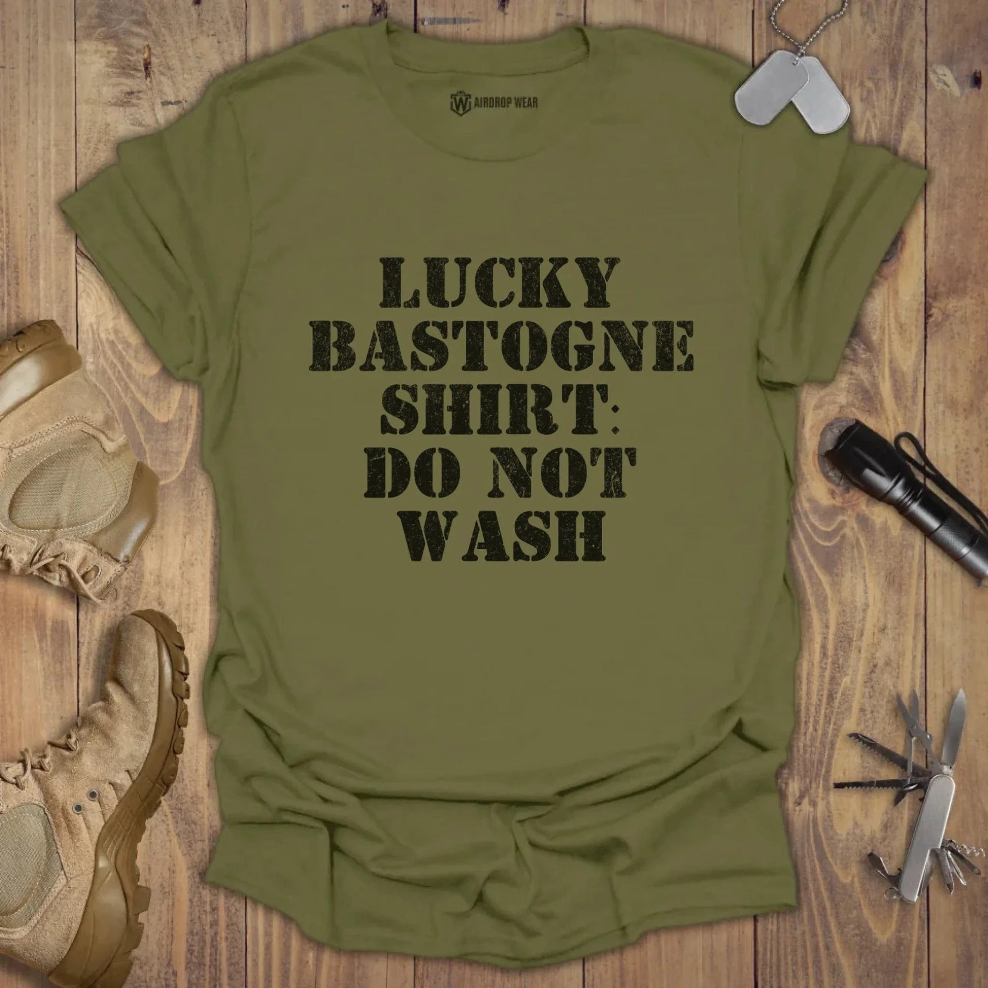 Lucky Bastogne T-shirt Military Green