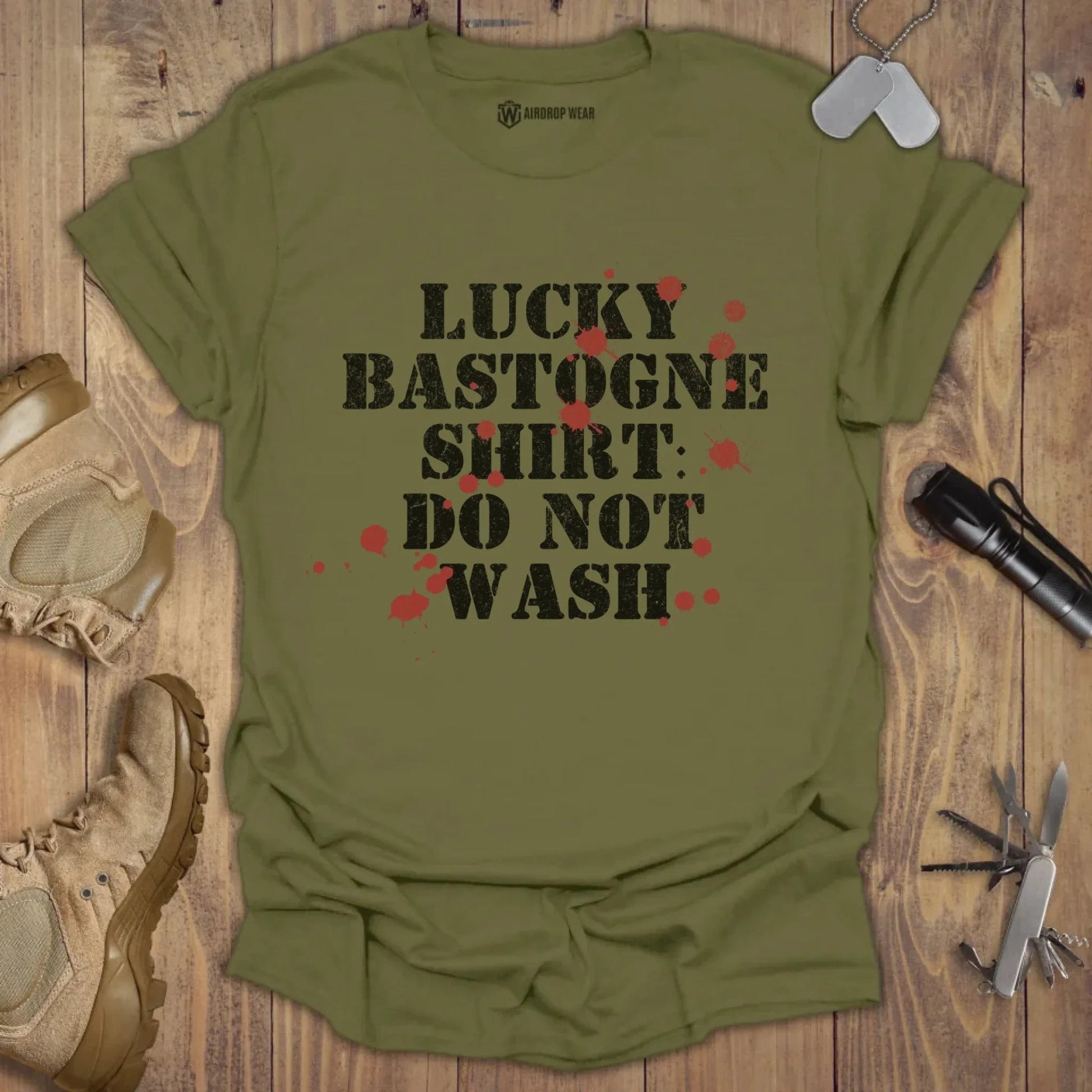 Lucky Bastogne T-shirt Military Green