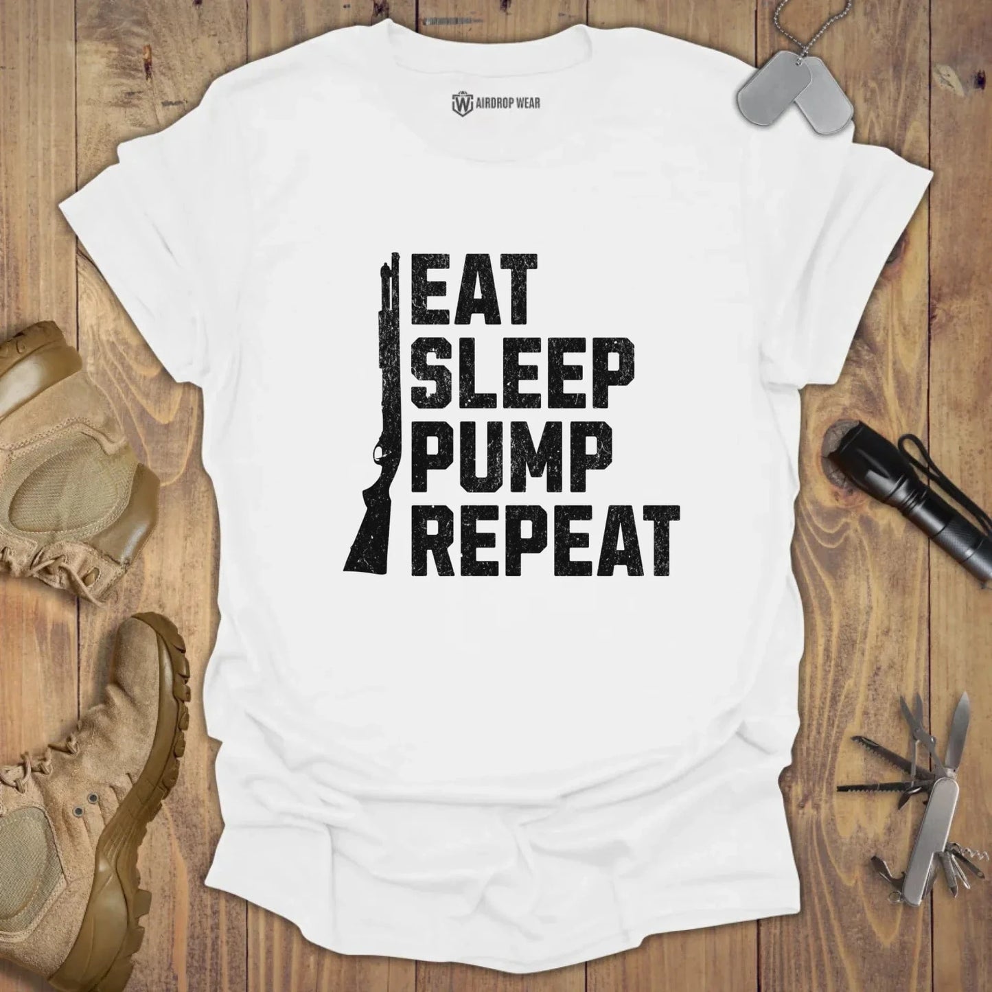 Eat Sleep Pump T-shirt White