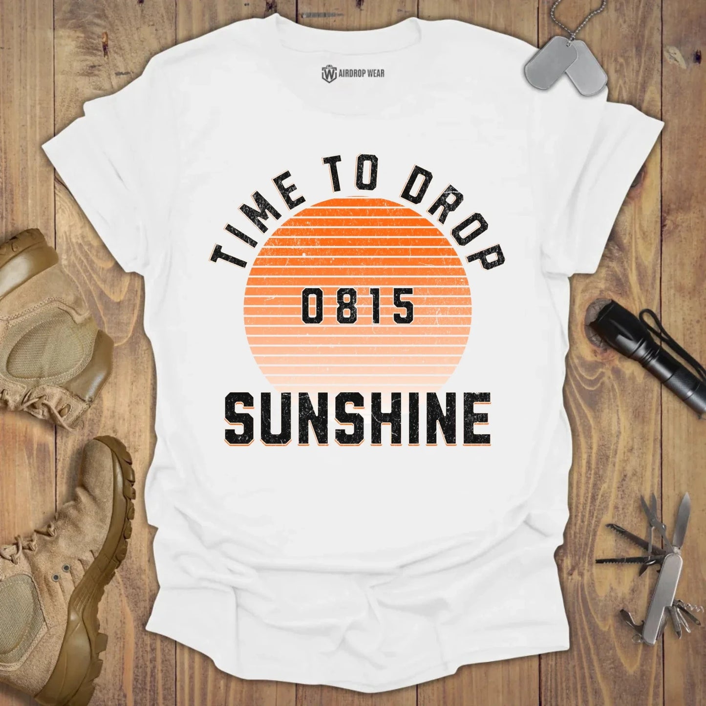 Time To Drop Sunshine T-shirt White