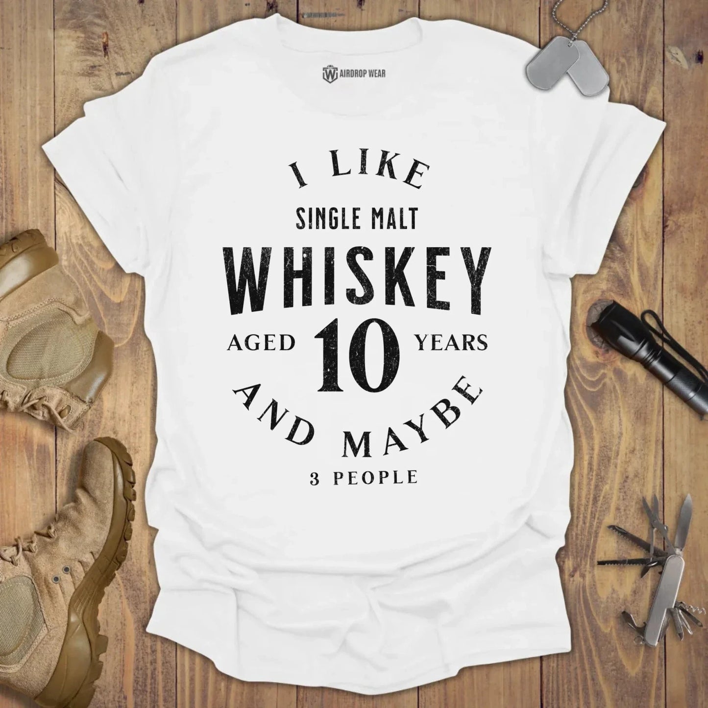 I Like Whiskey T-shirt White
