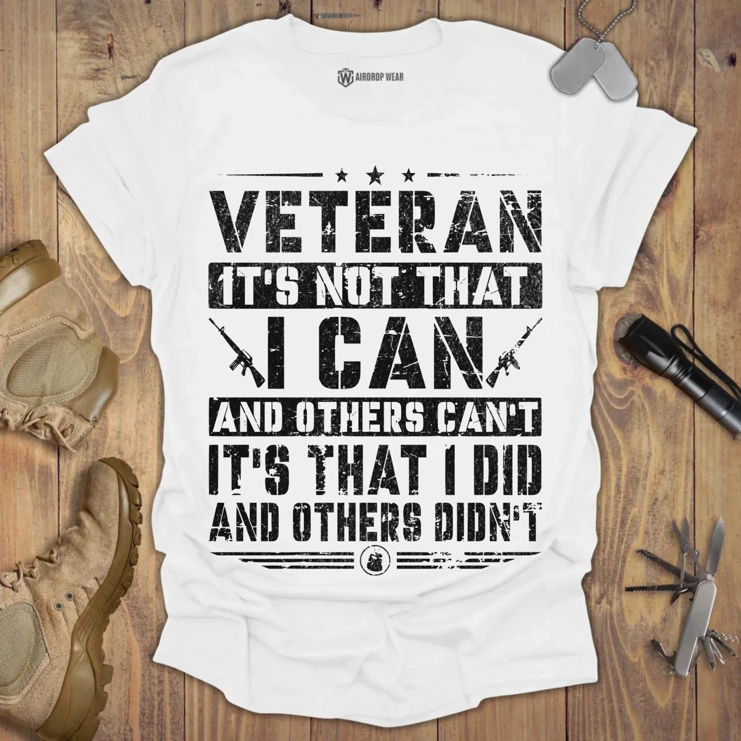 Veteran I Did T-shirt White