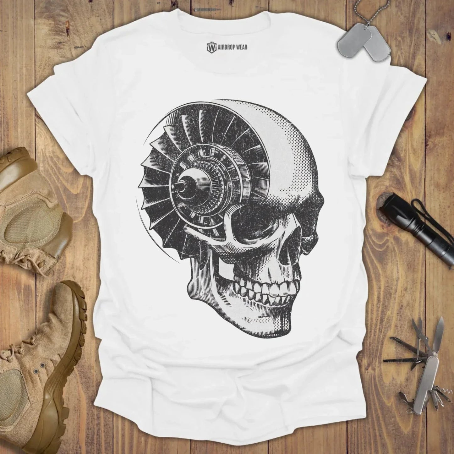 Jet Engine T-shirt White
