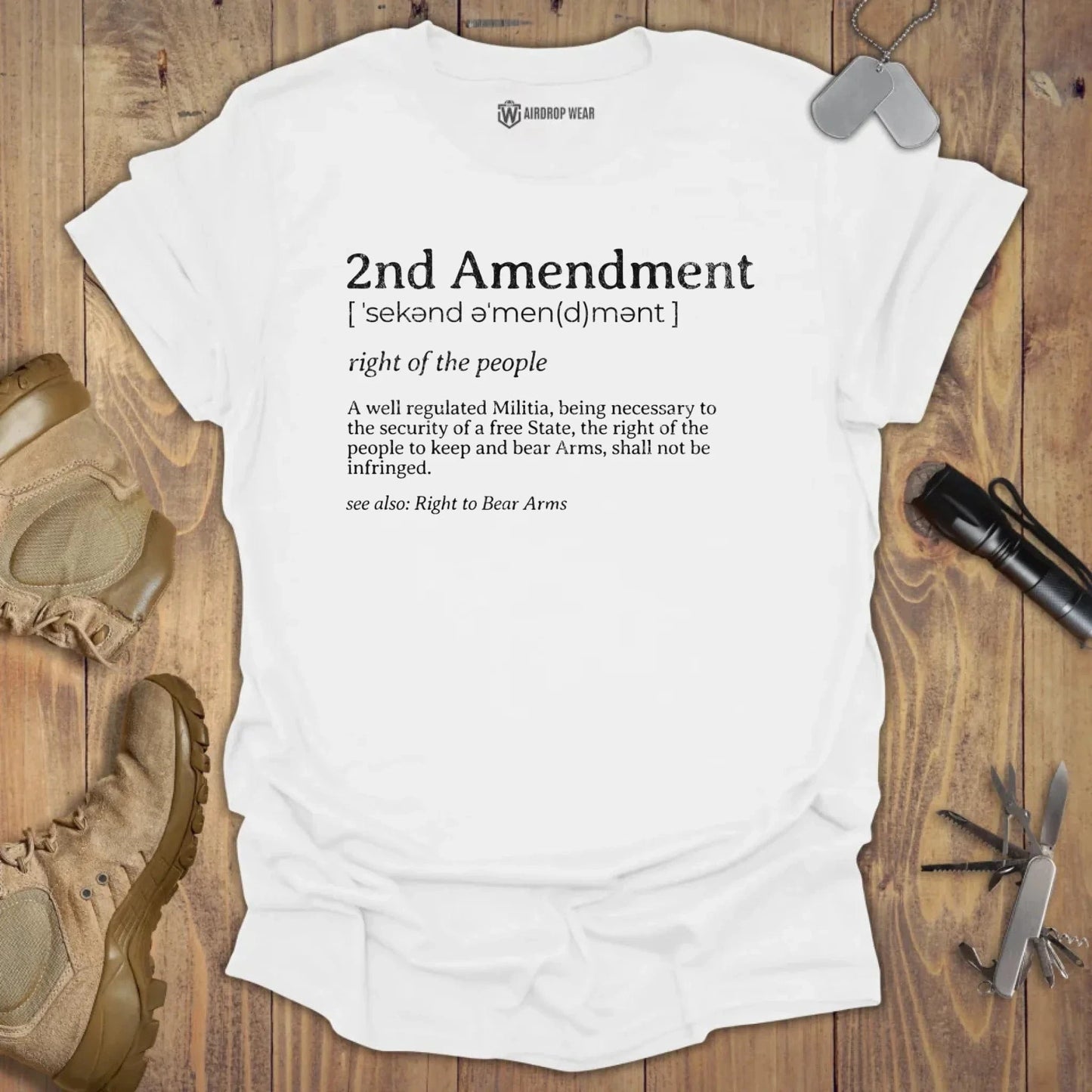 2nd Amendment Dictionary T-shirt White