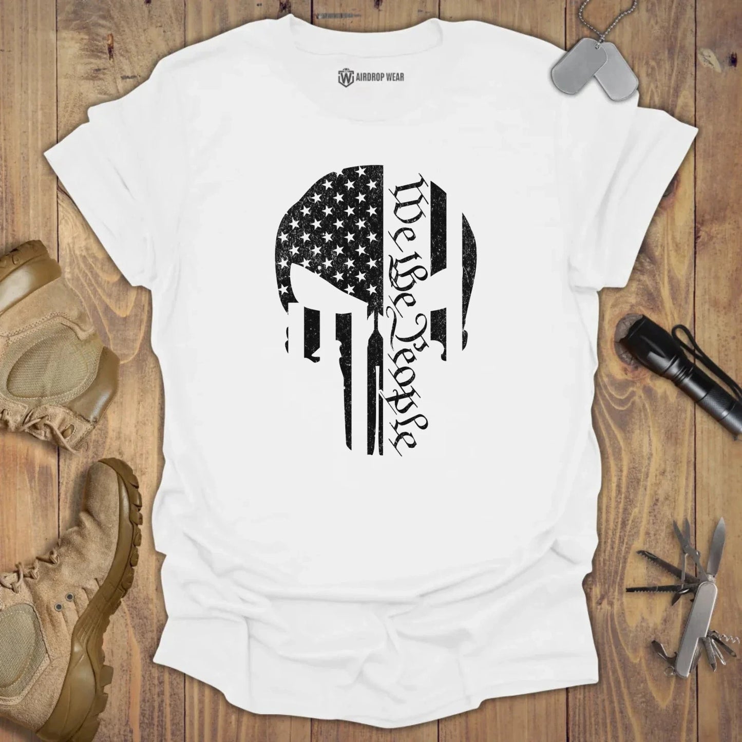 We The People Skull T-shirt White