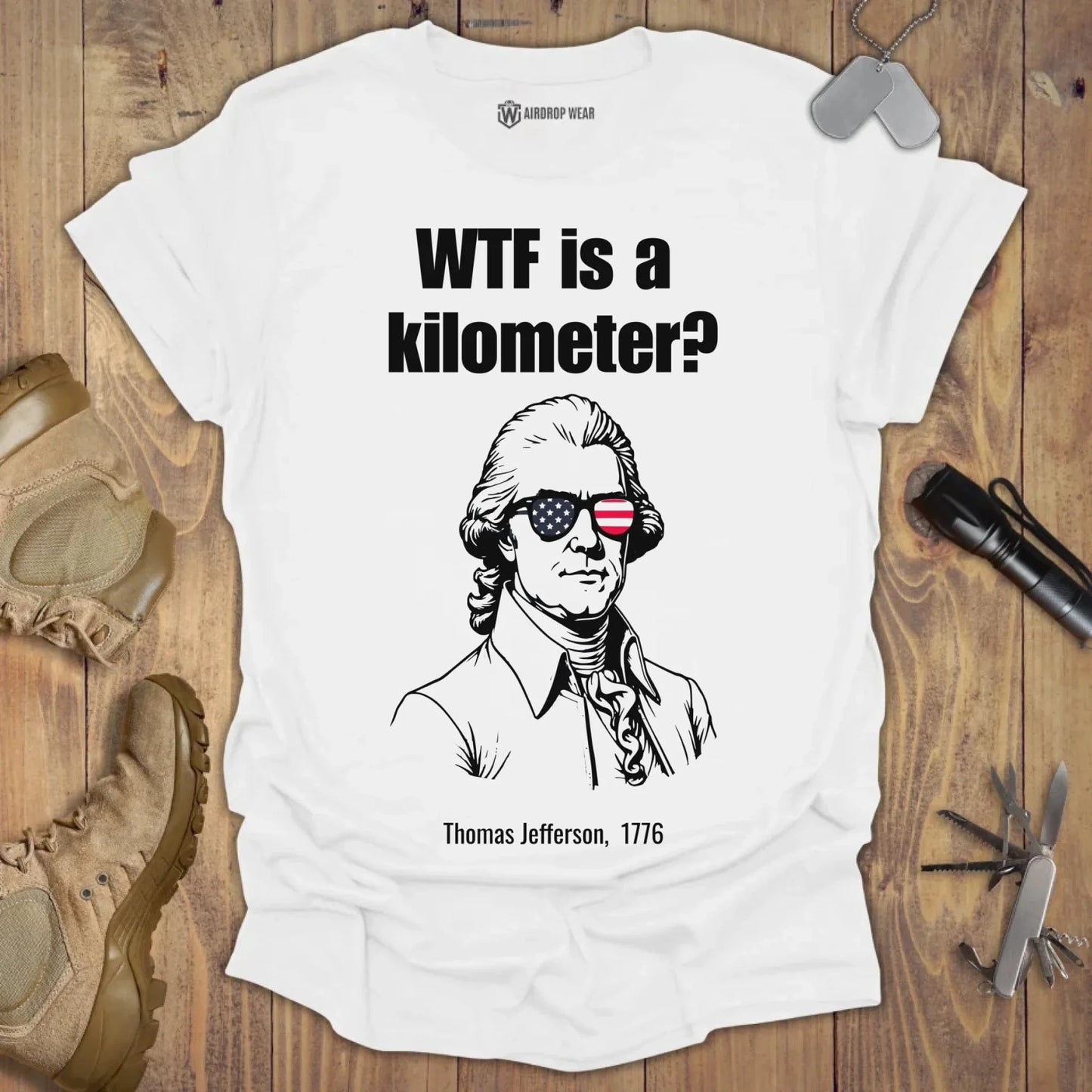 WTF is a kilometer T-shirt White