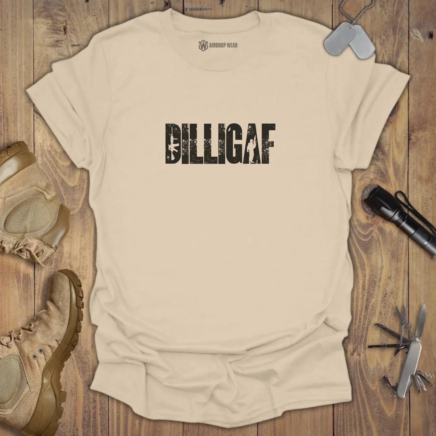 DILLIGAF T-shirt Sand