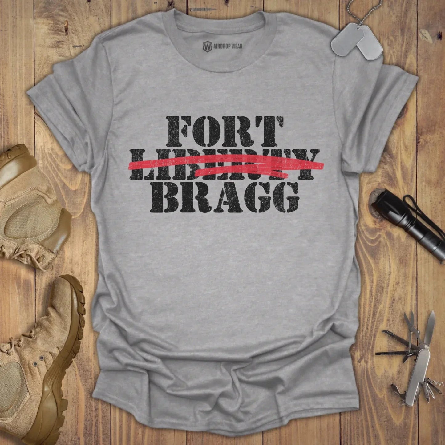 Fort Bragg T-shirt Sport Grey