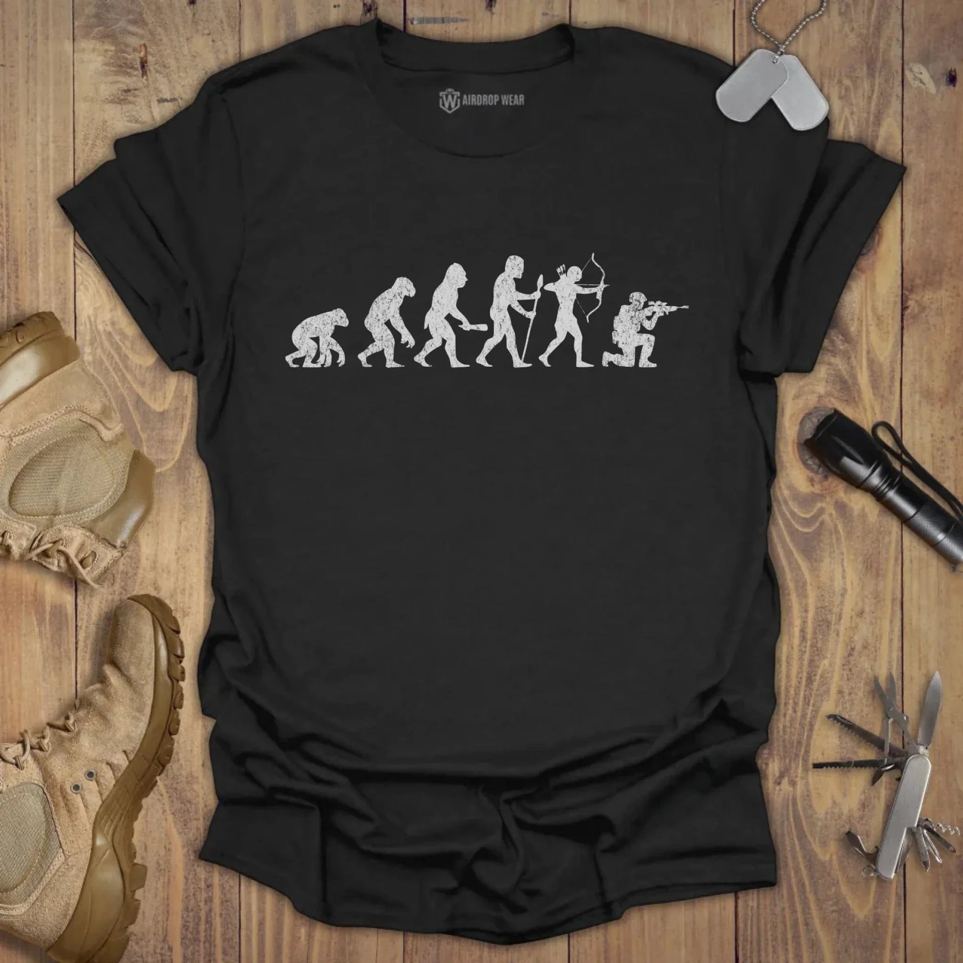Evolution Of A Man T-shirt Black