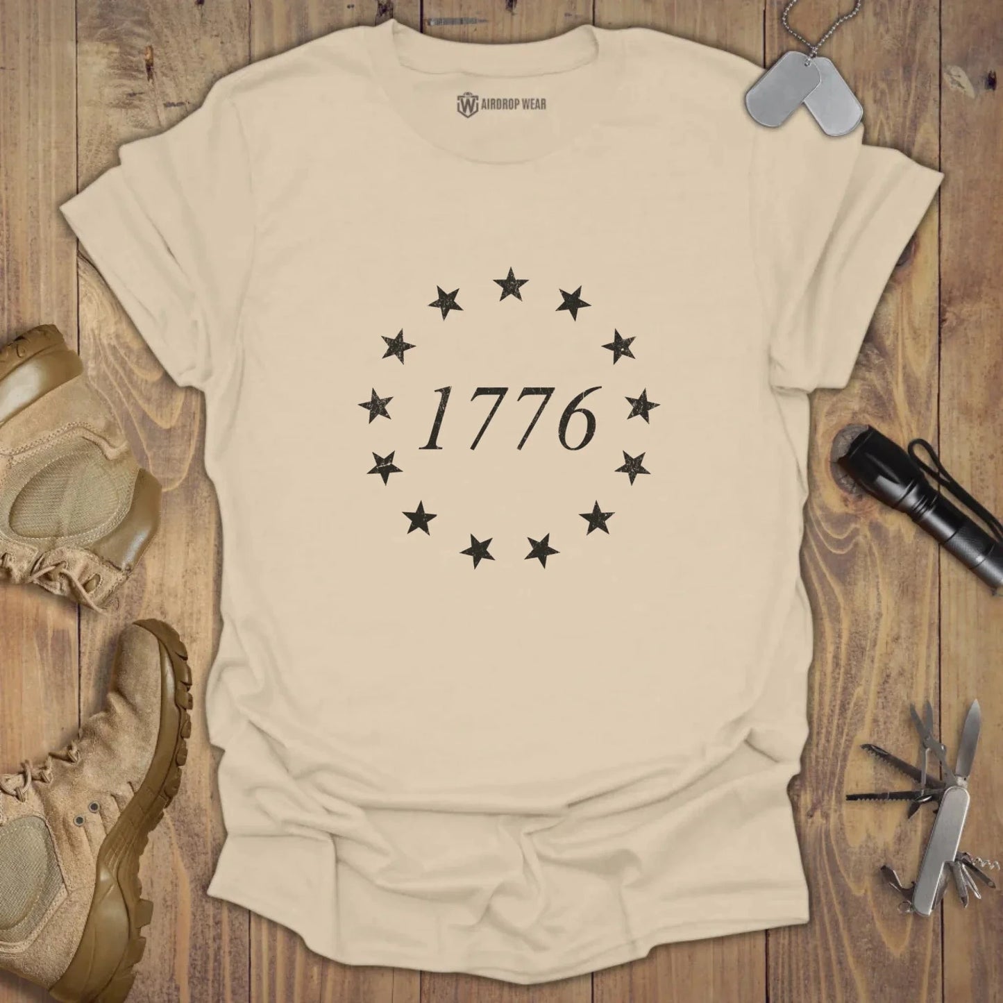 1776 T-shirt Sand