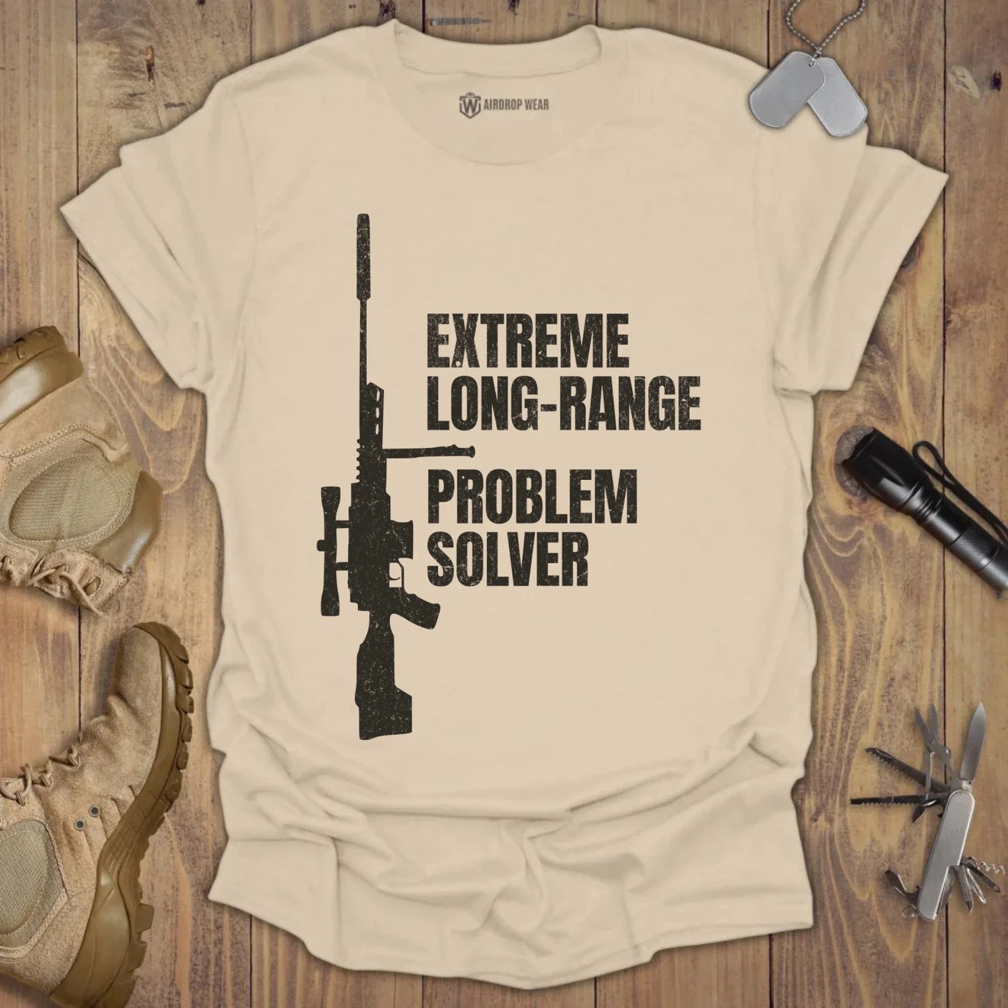 Problem Solver T-shirt Sand