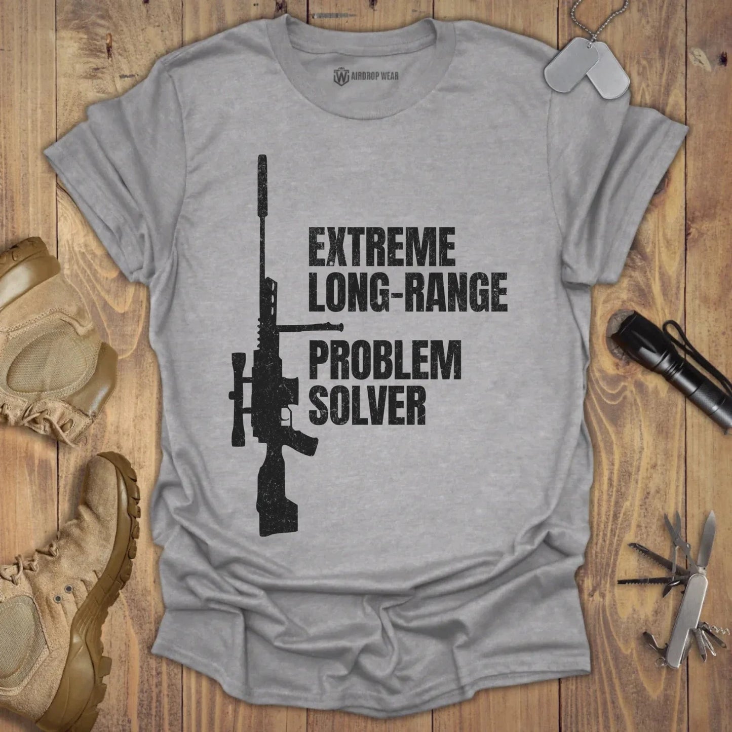 Problem Solver T-shirt Sport Grey