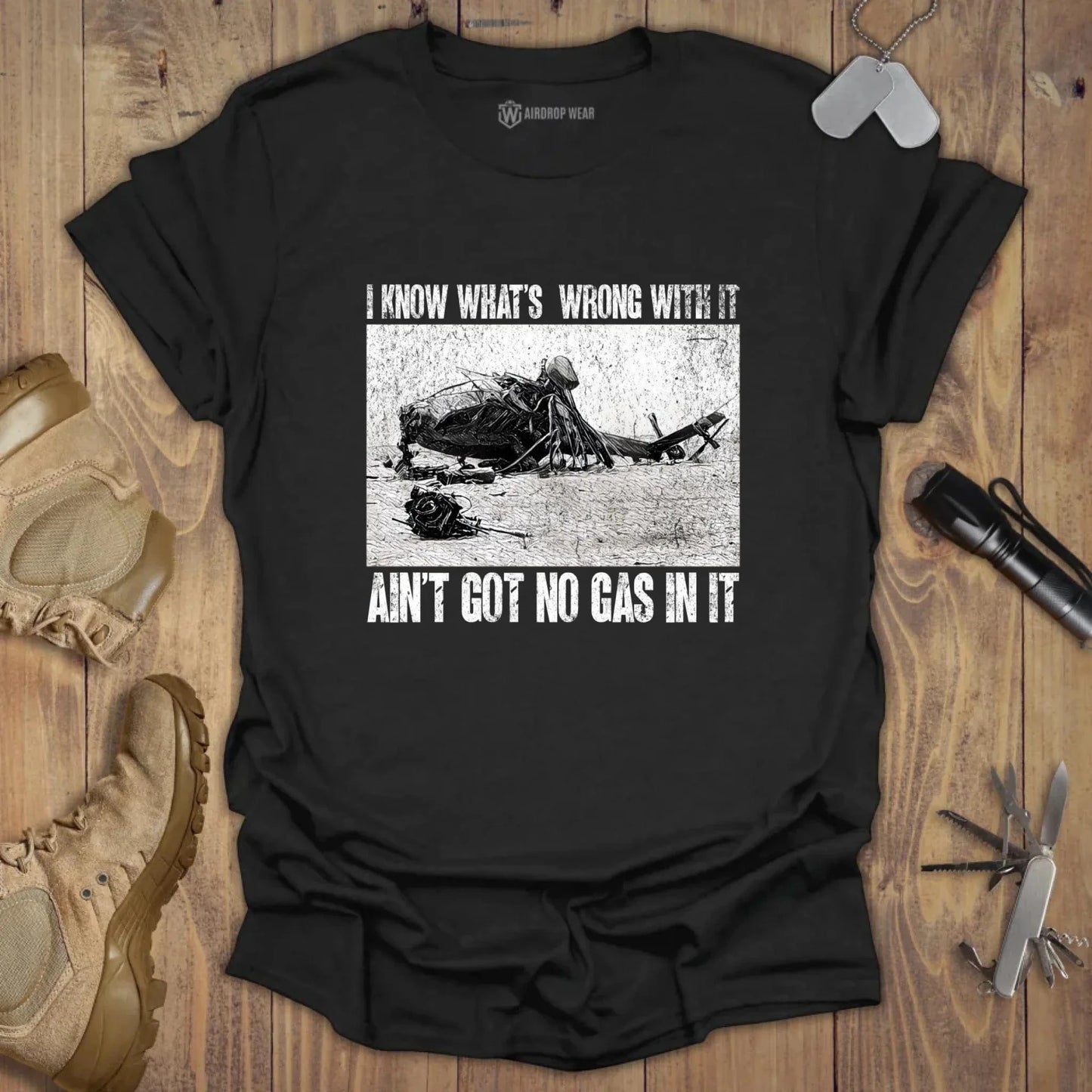 Got No Gas T-shirt Black