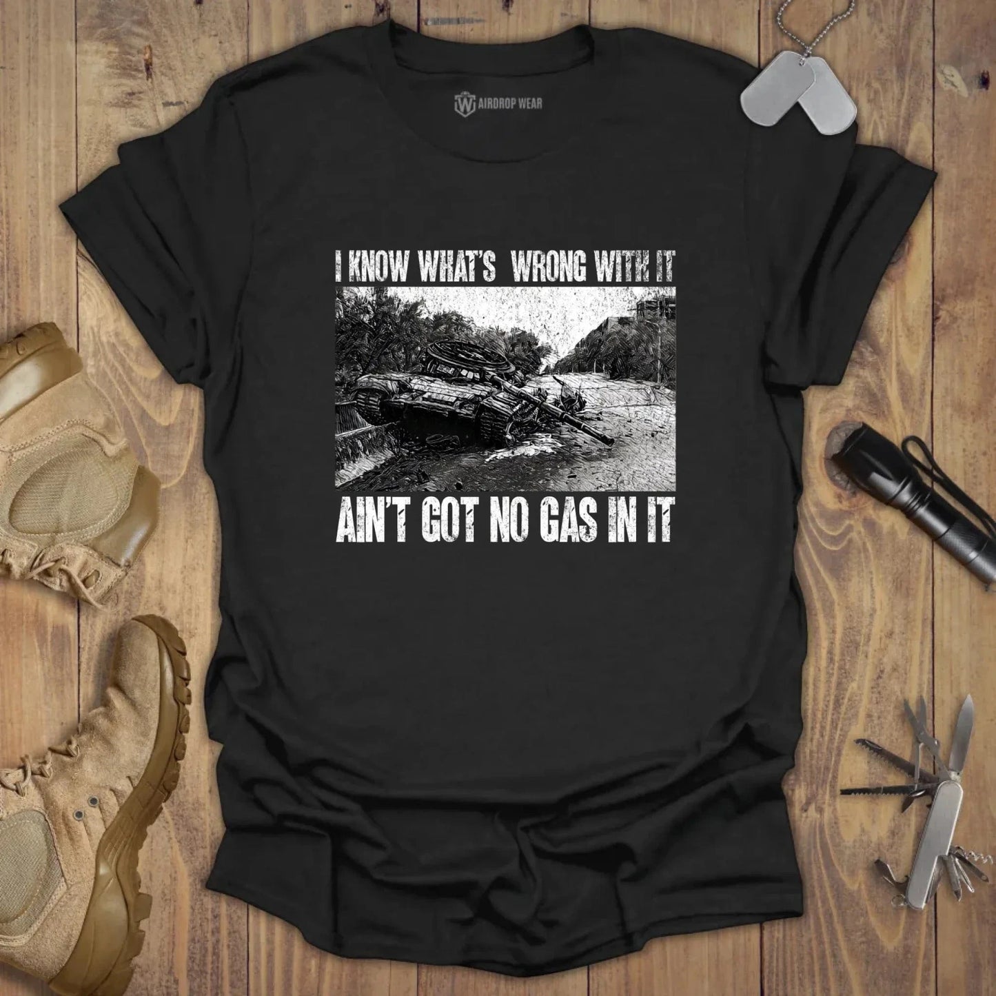 Got No Gas T-shirt Black