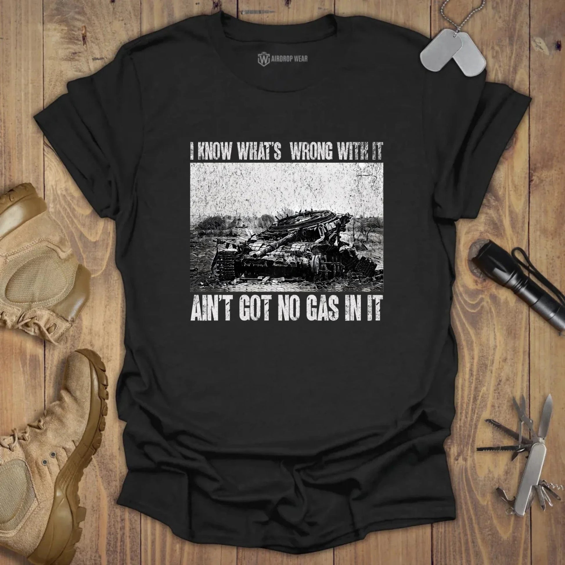 Got No Gas T-shirt Black