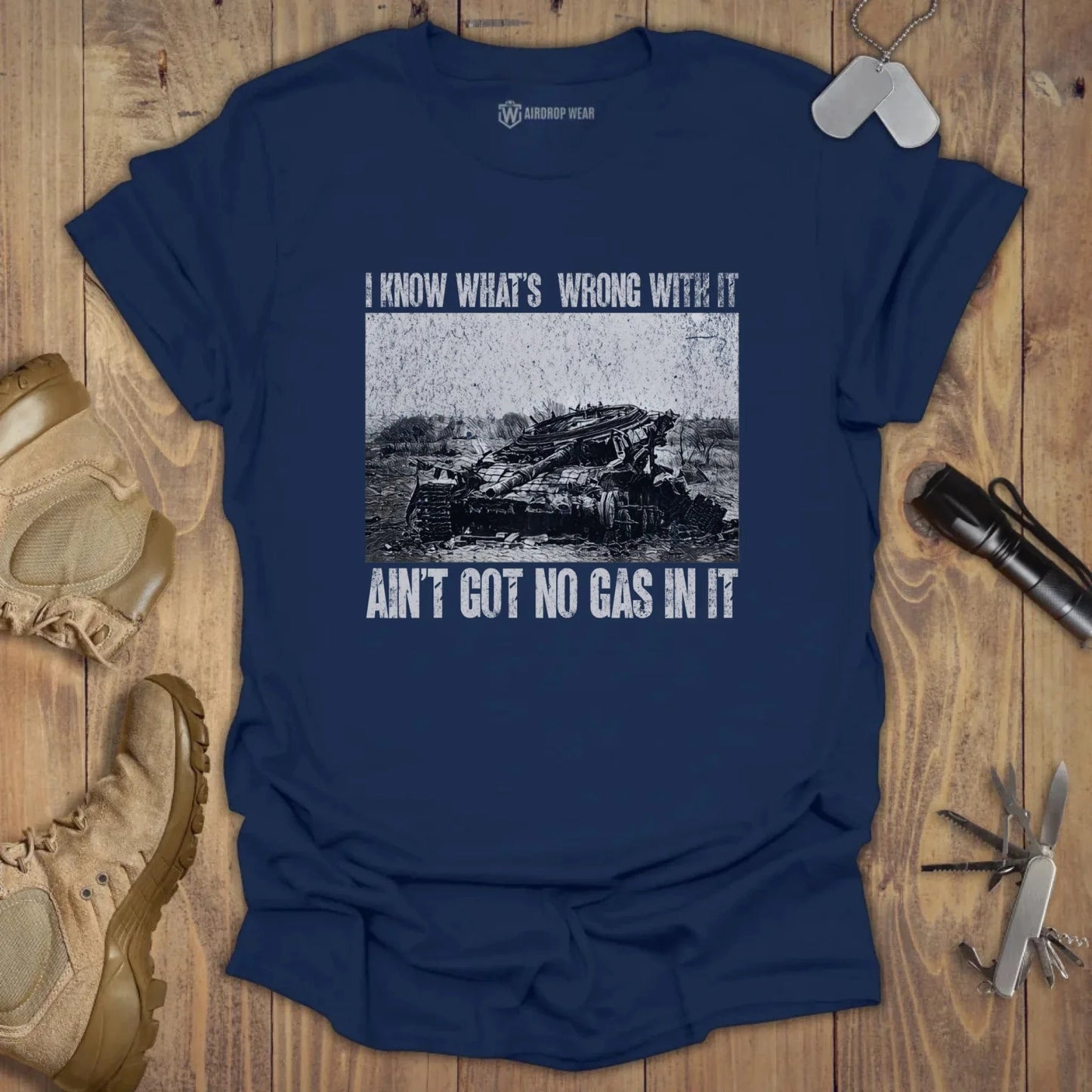 Got No Gas T-shirt Navy