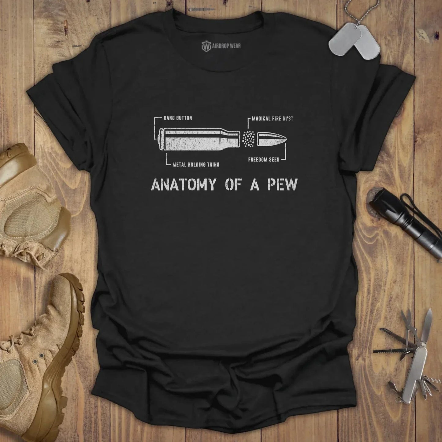 Anatomy Of A Pew T-shirt Black