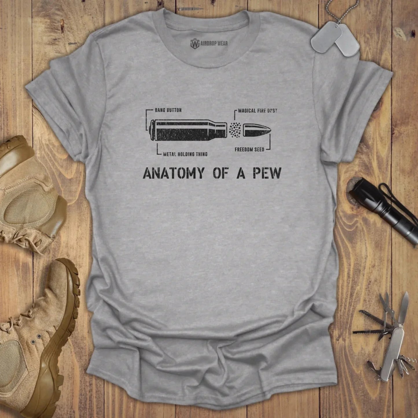 Anatomy Of A Pew T-shirt Sport Grey