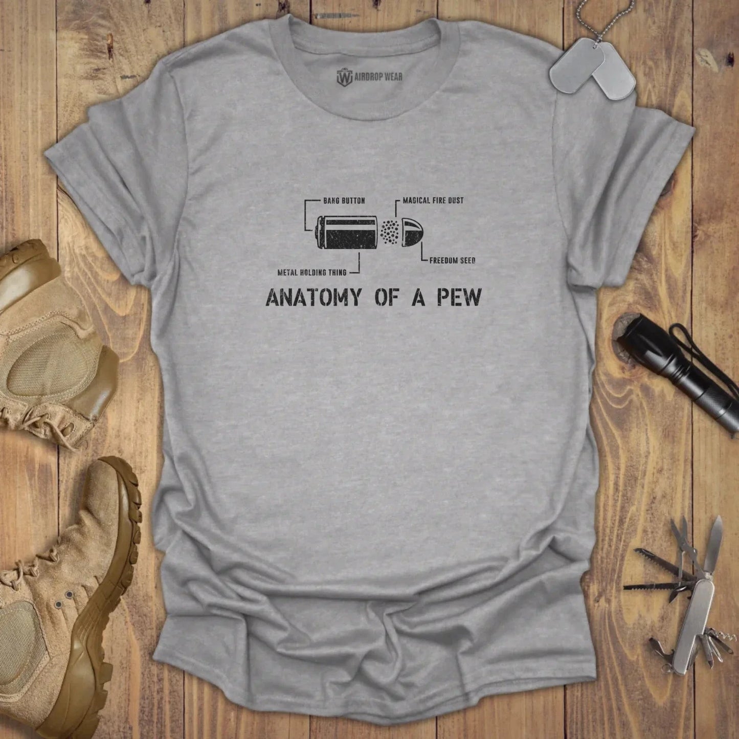 Anatomy Of A Pew T-shirt Sport Grey