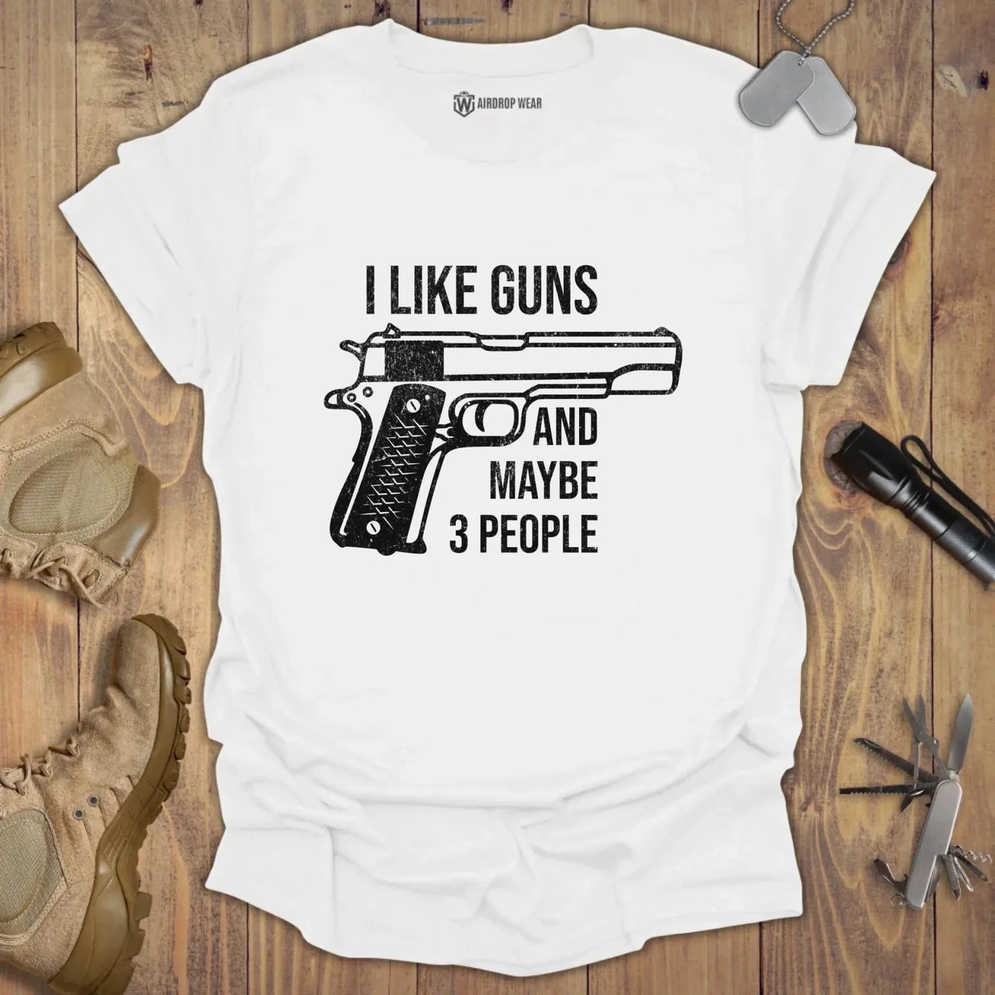 I Like Guns T-shirt White