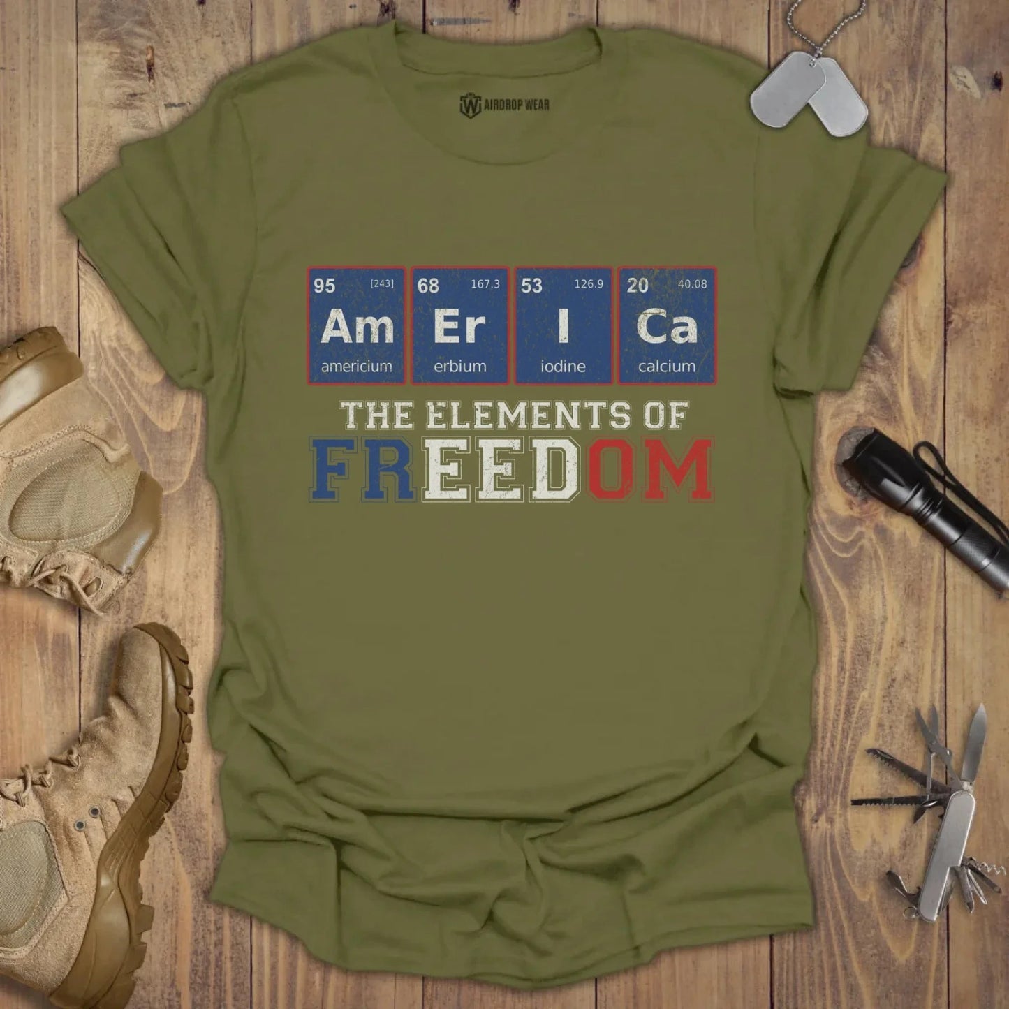Elements Of Freedom T-shirt Military Green