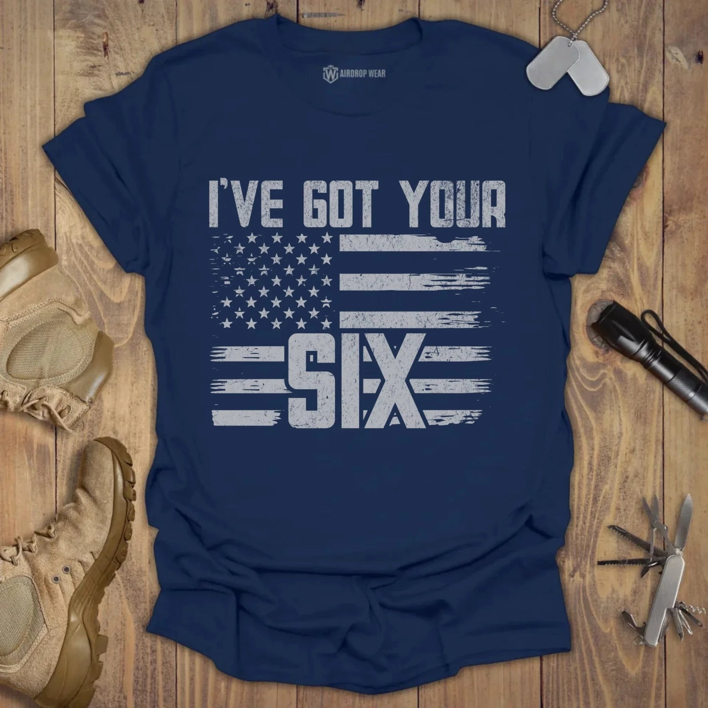 I've Got Your Six T-shirt Navy