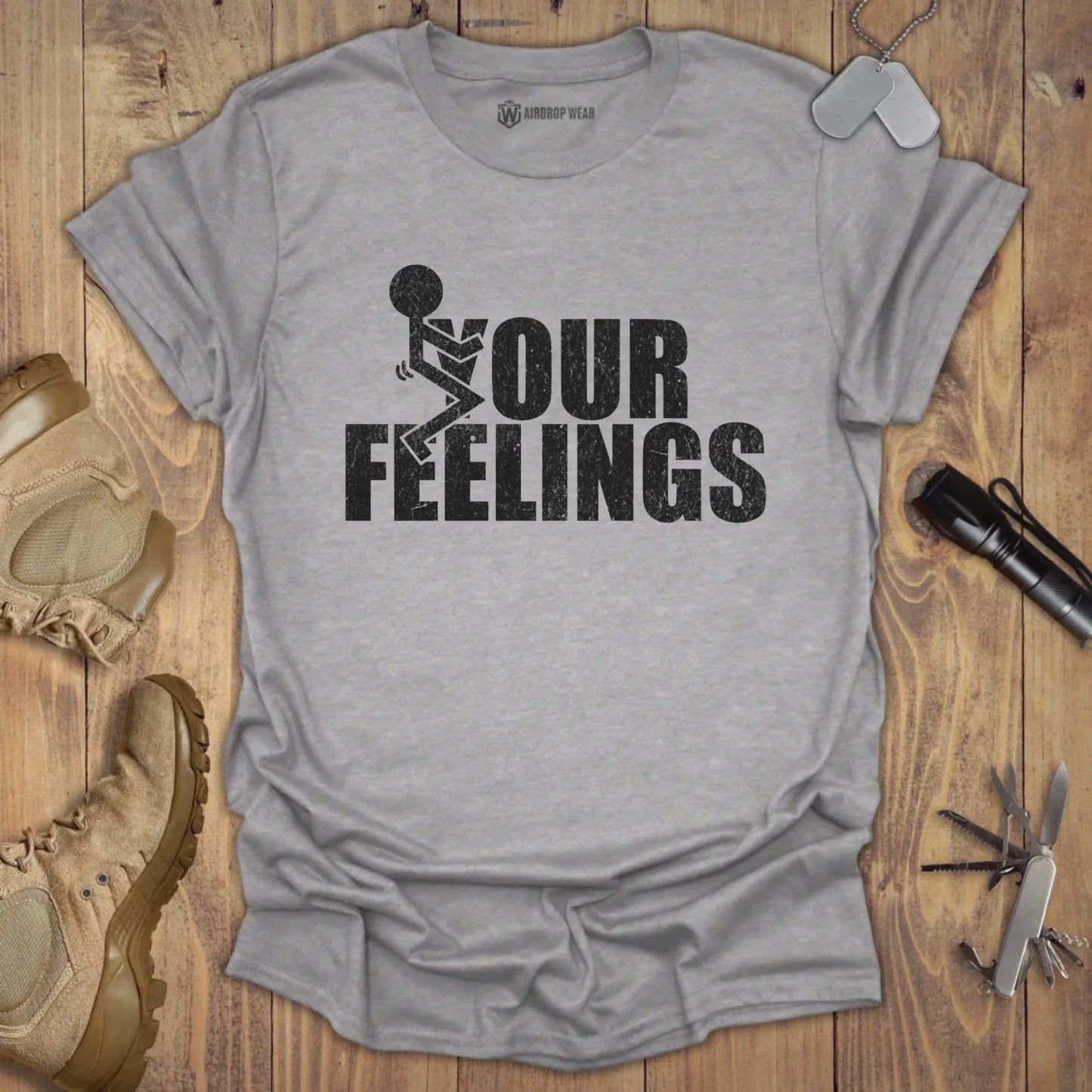F* Your Feelings T-shirt Sport Grey