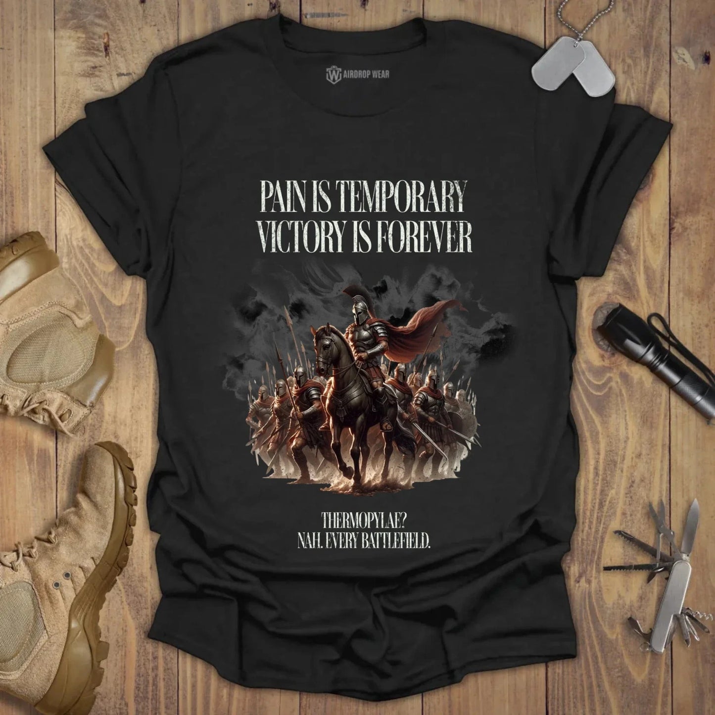 Pain Is Temporary T-shirt Black