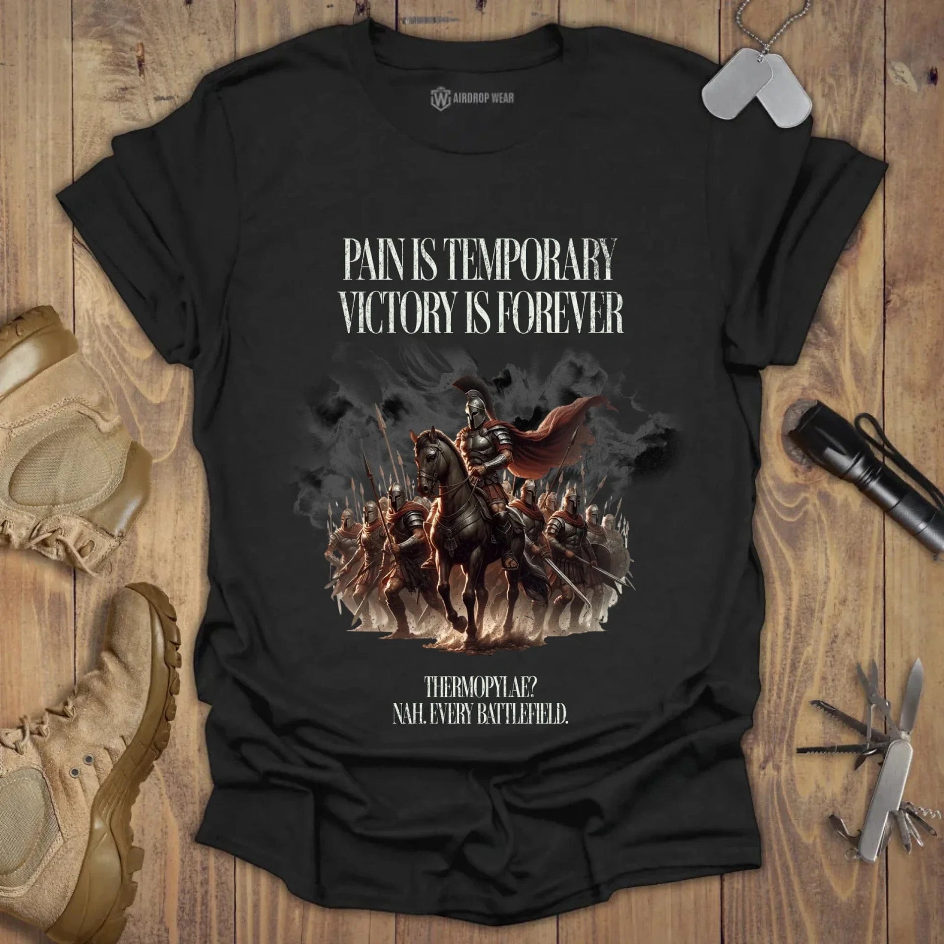 Pain Is Temporary T-shirt Black