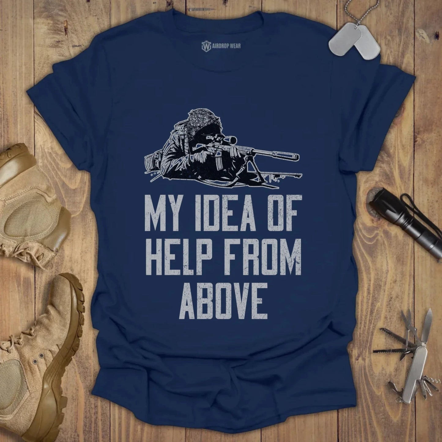Help From Above T-shirt Navy