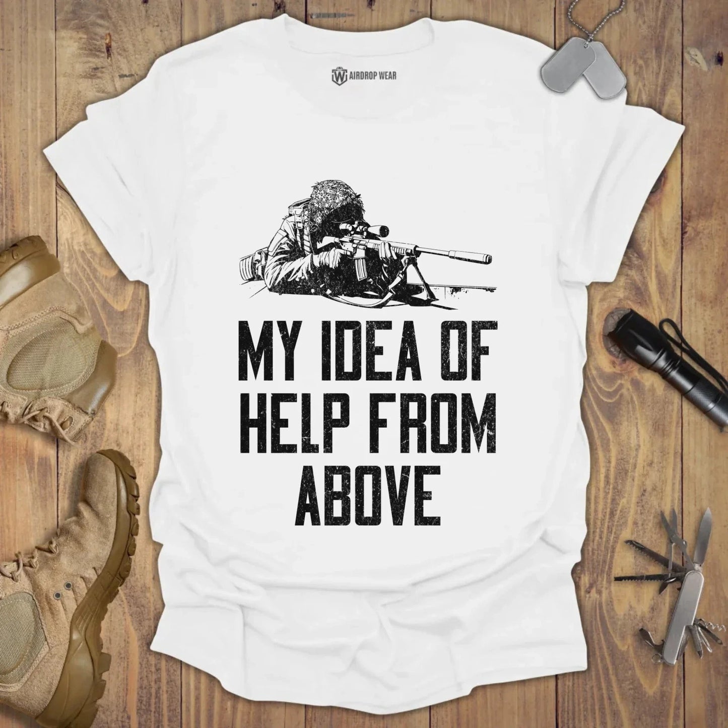 Help From Above T-shirt White