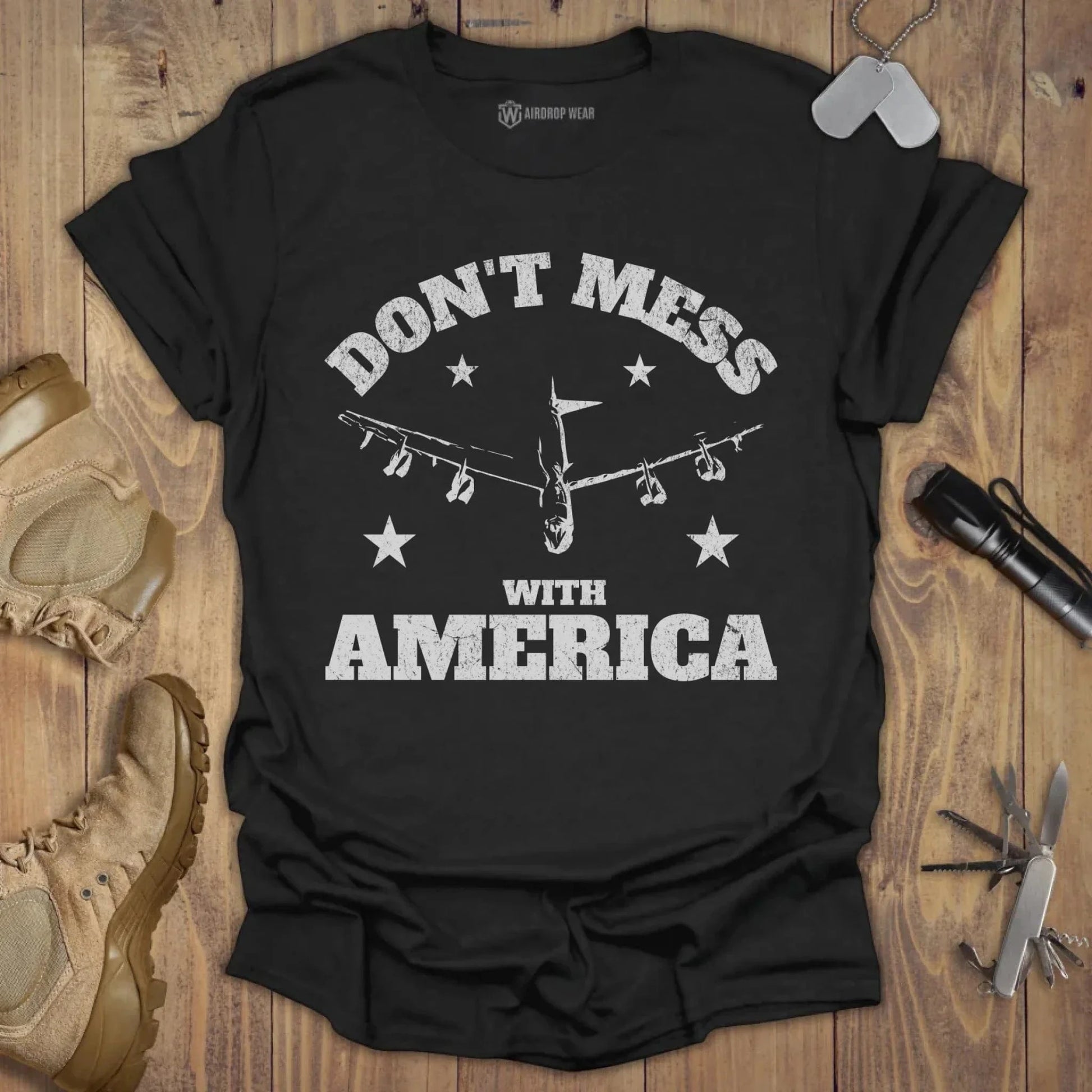 Don't Mess T-shirt Black