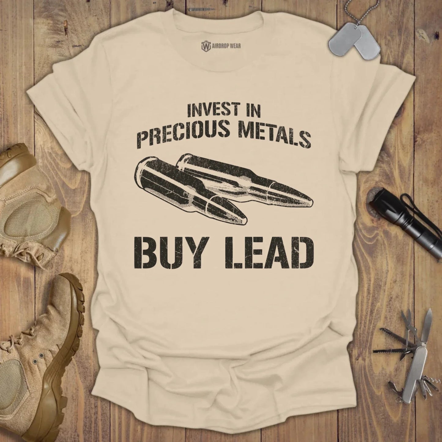 Precious Metals T-shirt Sand
