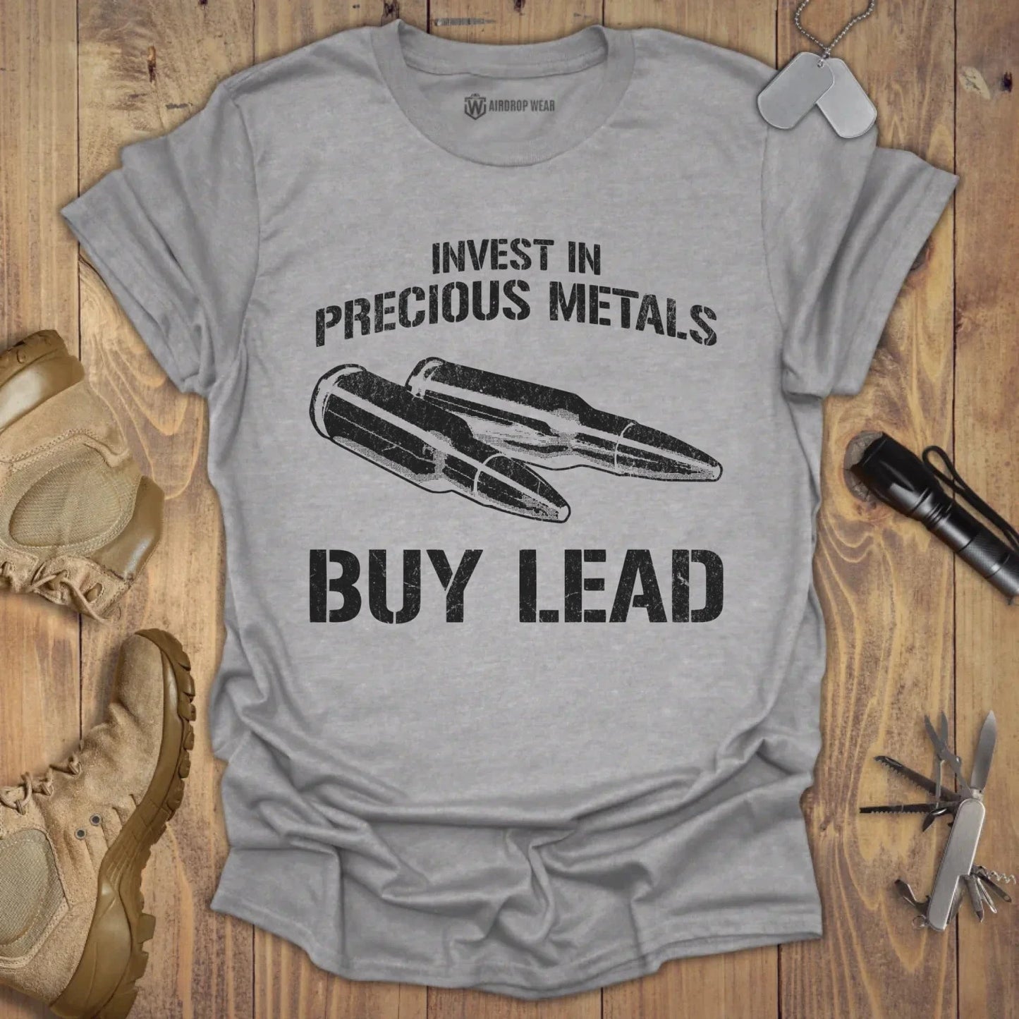 Precious Metals T-shirt Sport Grey
