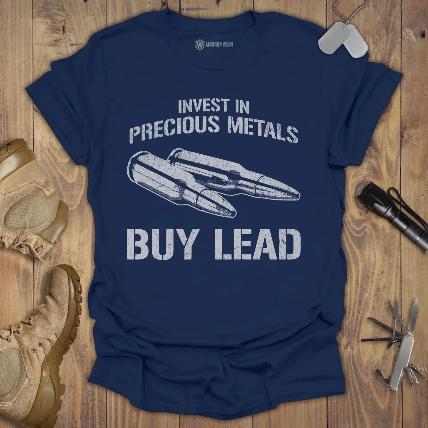 Precious Metals T-shirt Navy