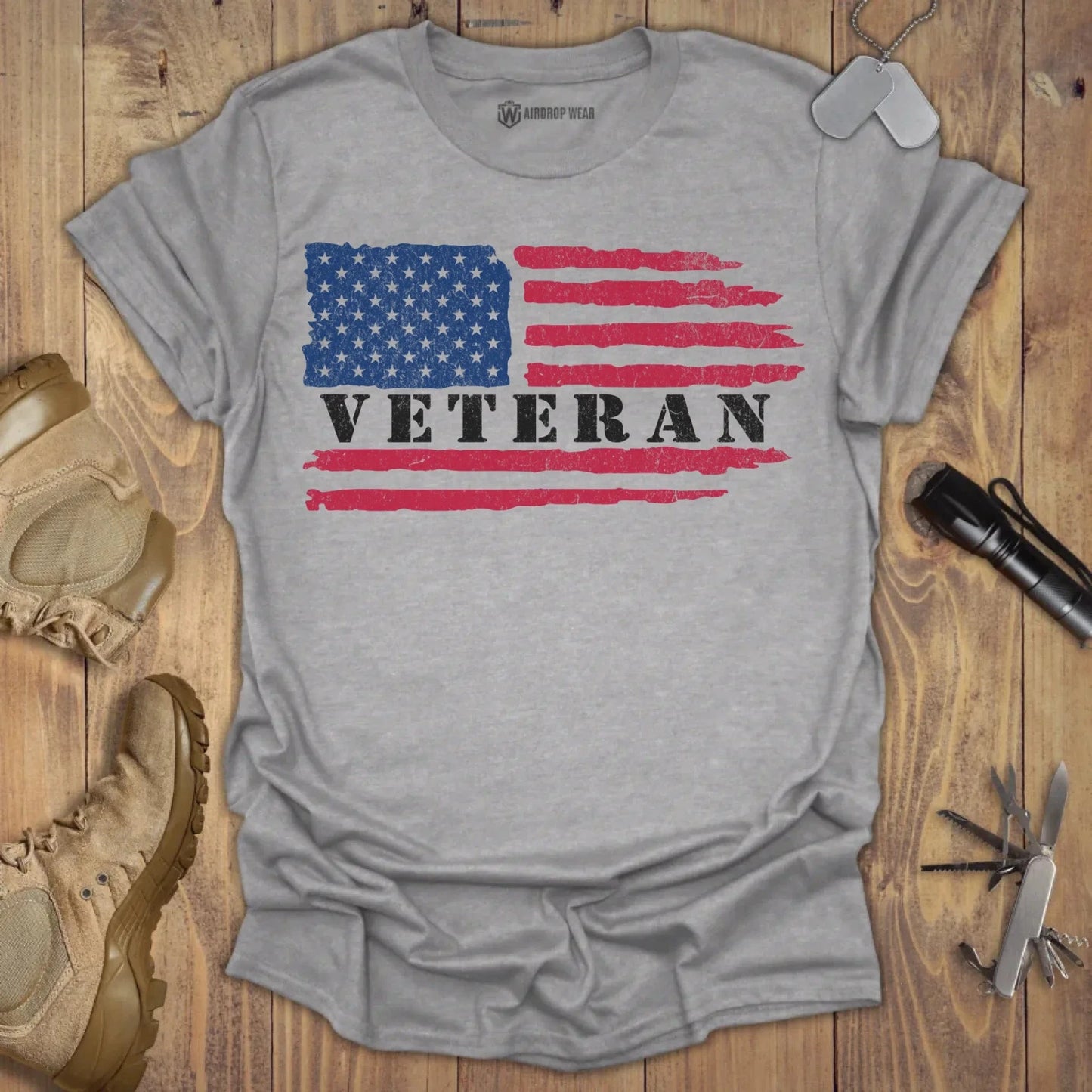 Veteran T-shirt Sport Grey