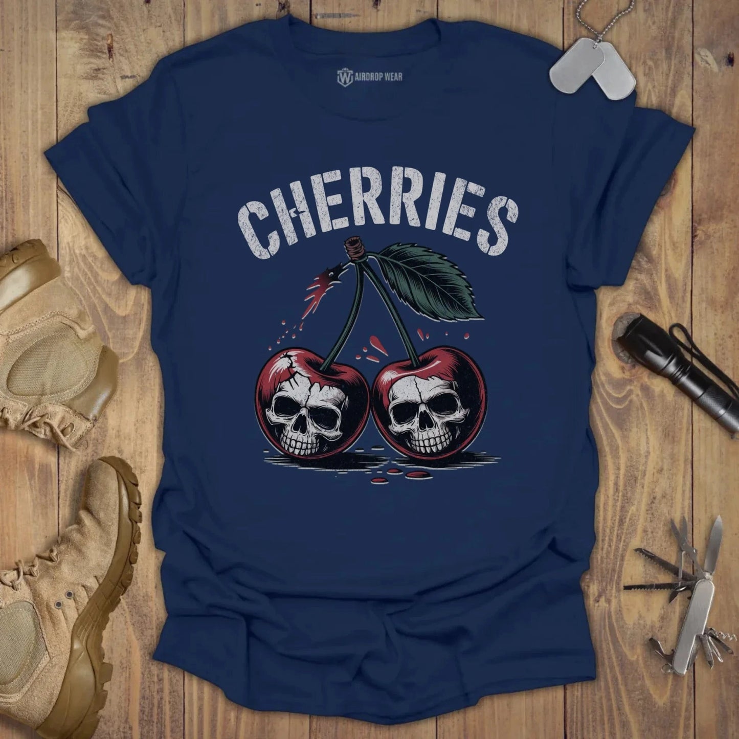 Cherries T-shirt Navy