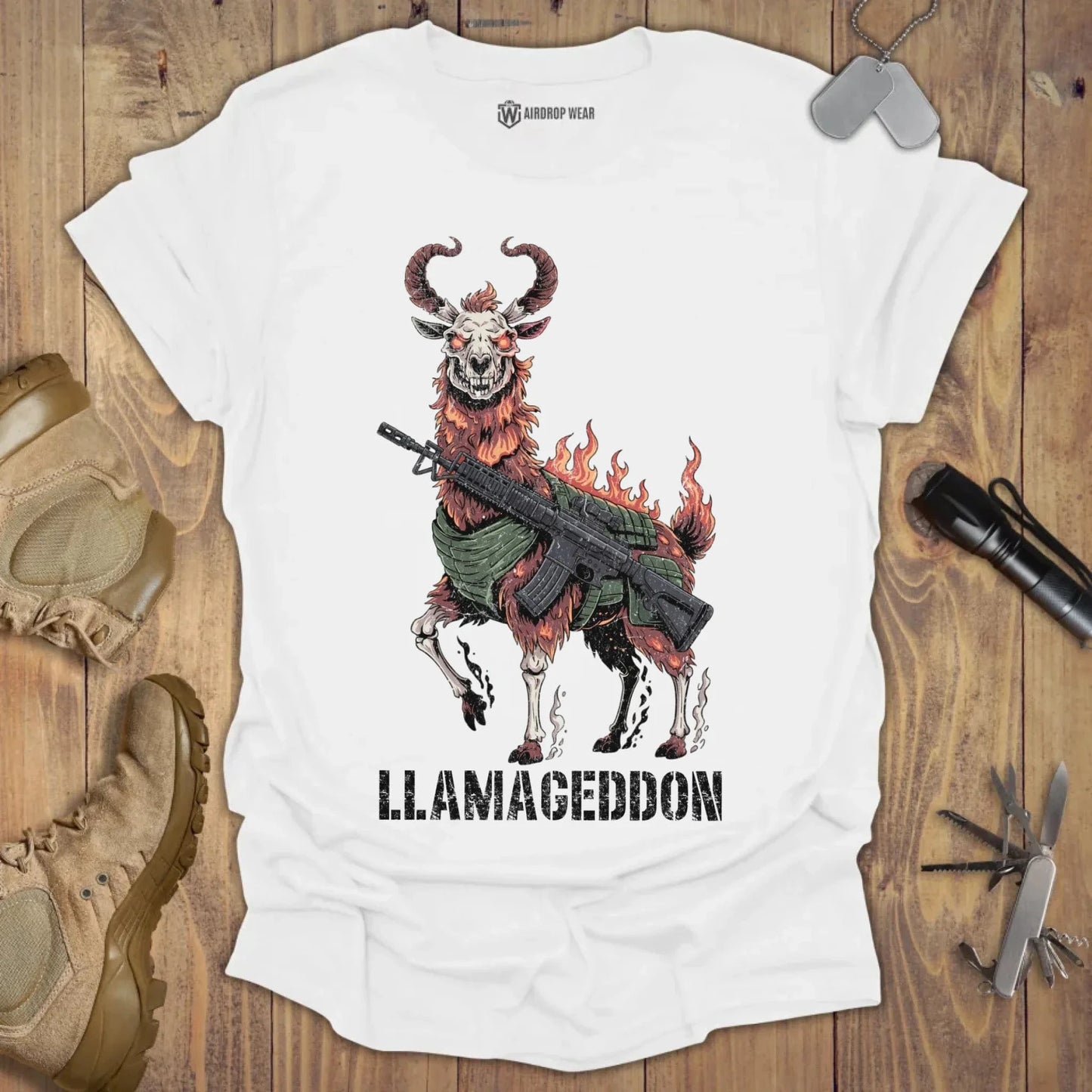 Llamageddon T-shirt White