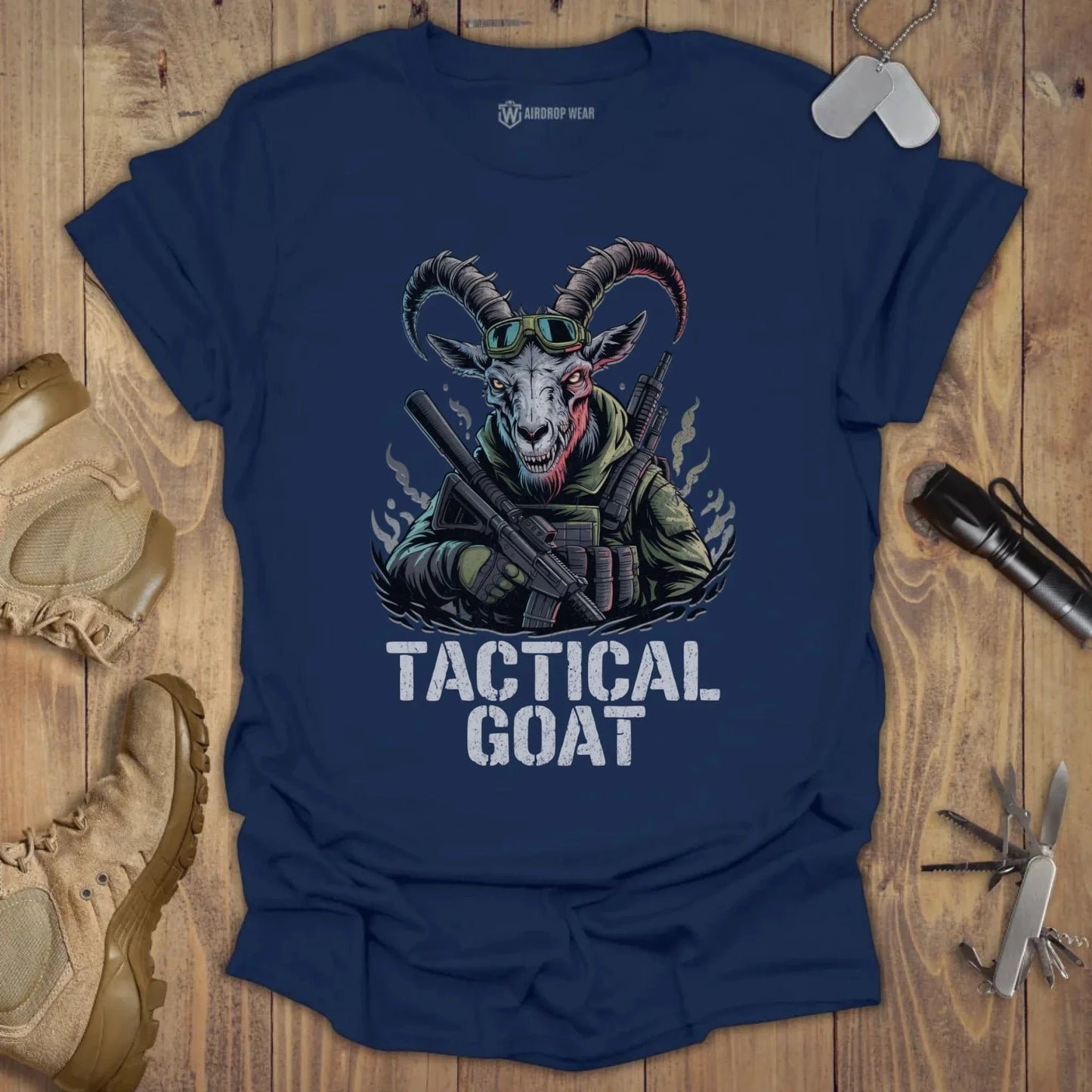 Tactical GOAT T-shirt Navy