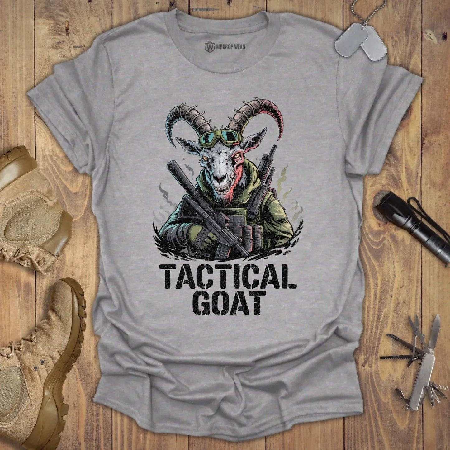 Tactical GOAT T-shirt Sport Grey